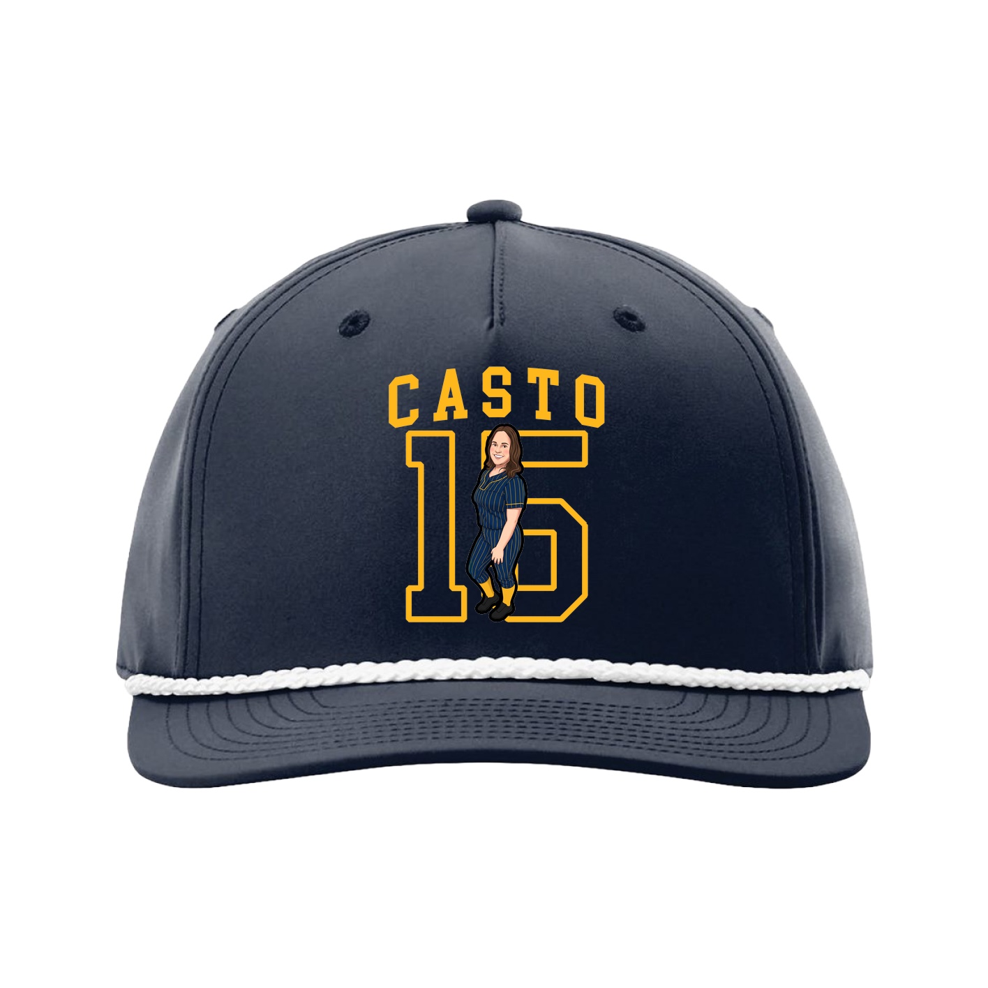 Five-Panel Classic Rope Cap — Shirsey in Navy