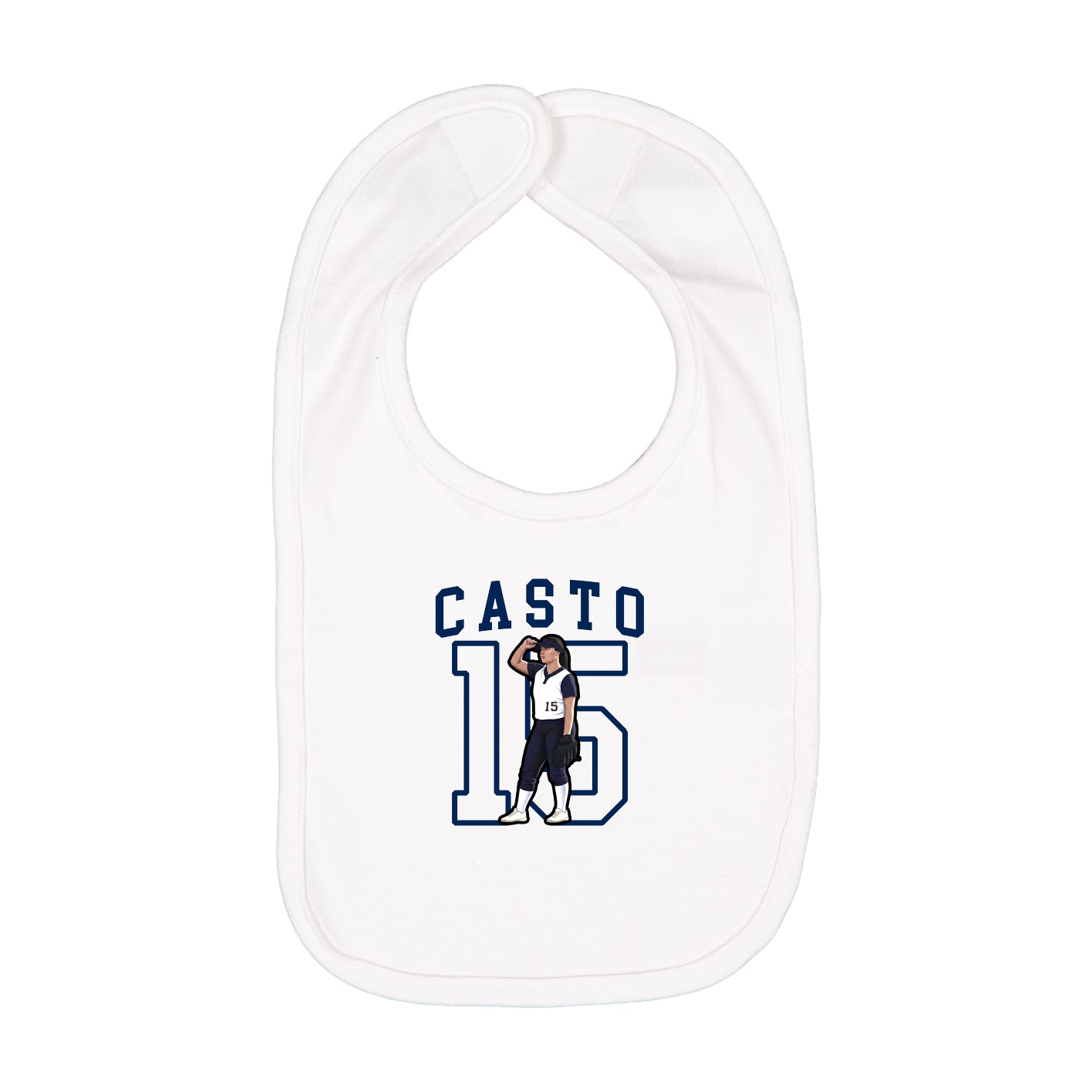 Infant Bib — Shirsey in White