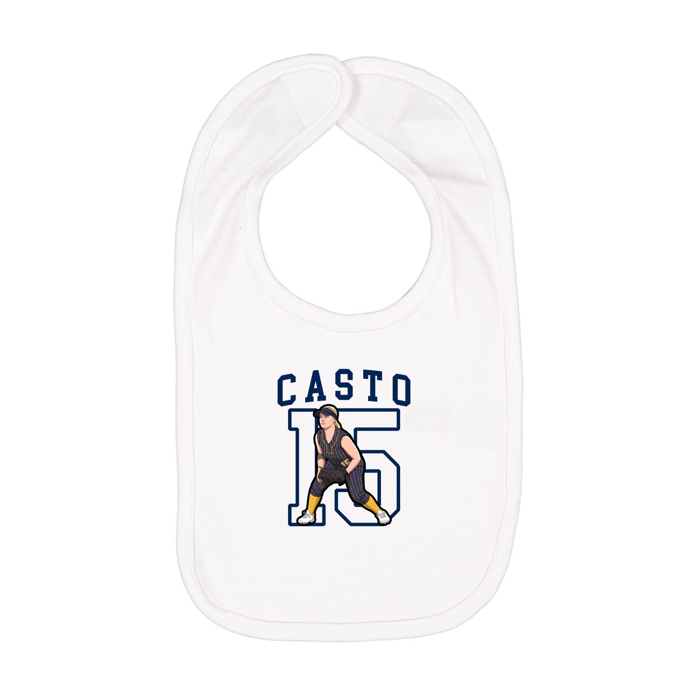Infant Bib — Shirsey in White