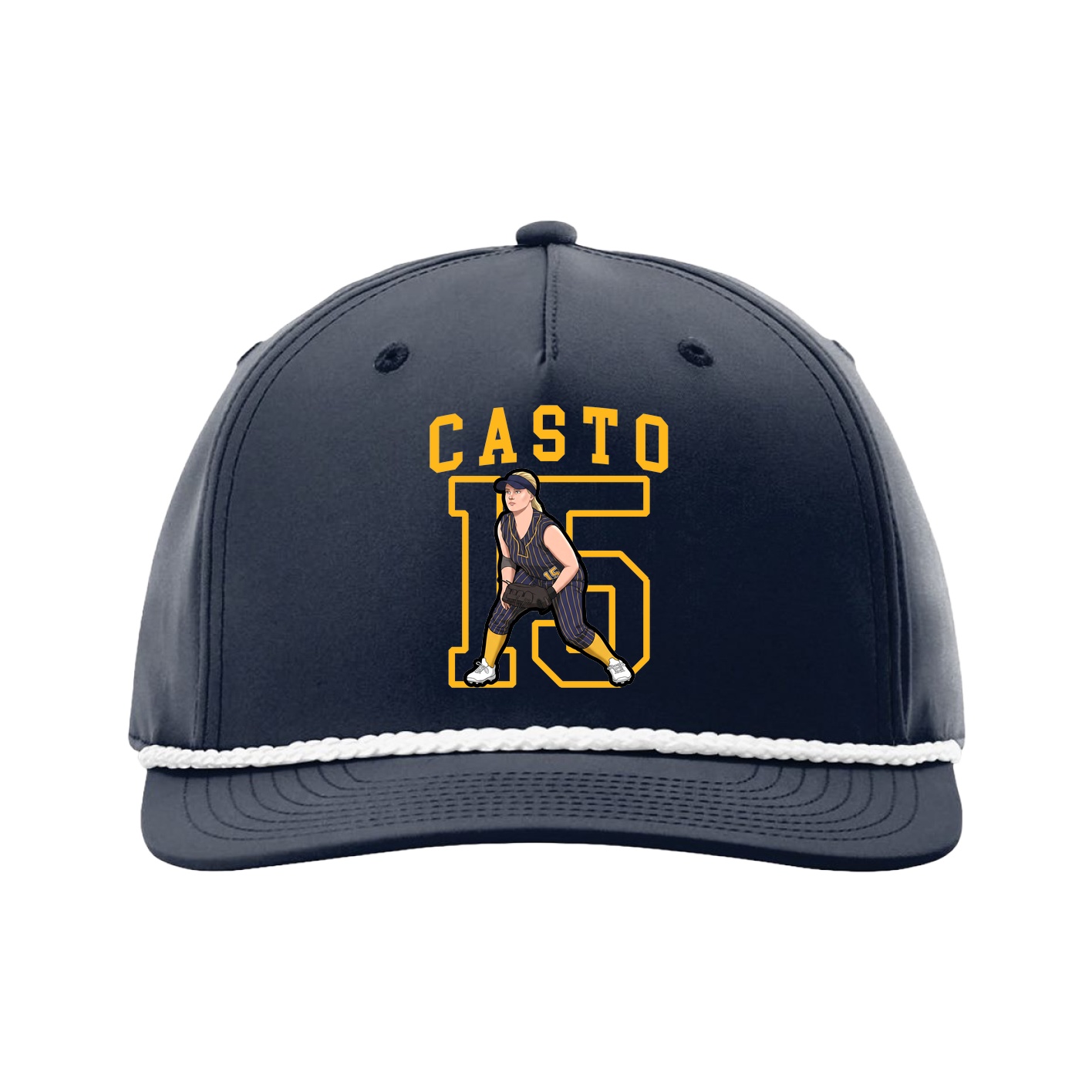 Five-Panel Classic Rope Cap — Shirsey in Navy