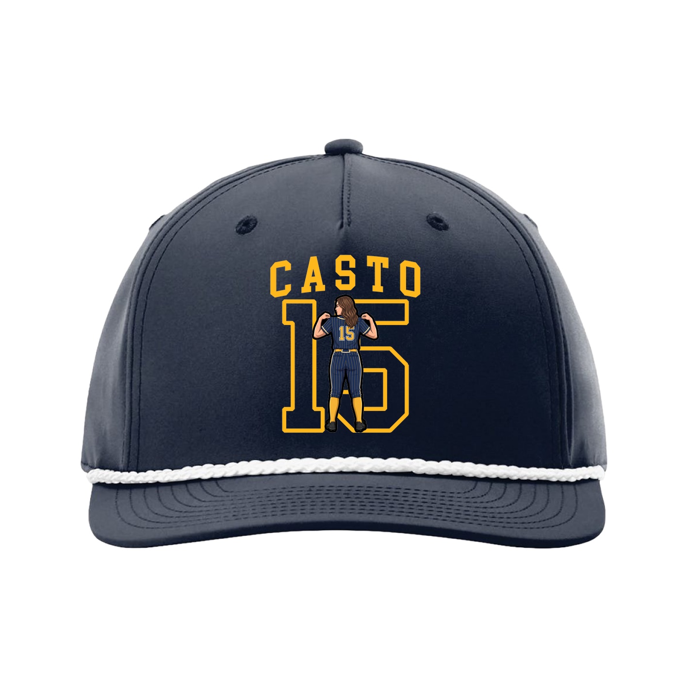Five-Panel Classic Rope Cap — Shirsey in Navy