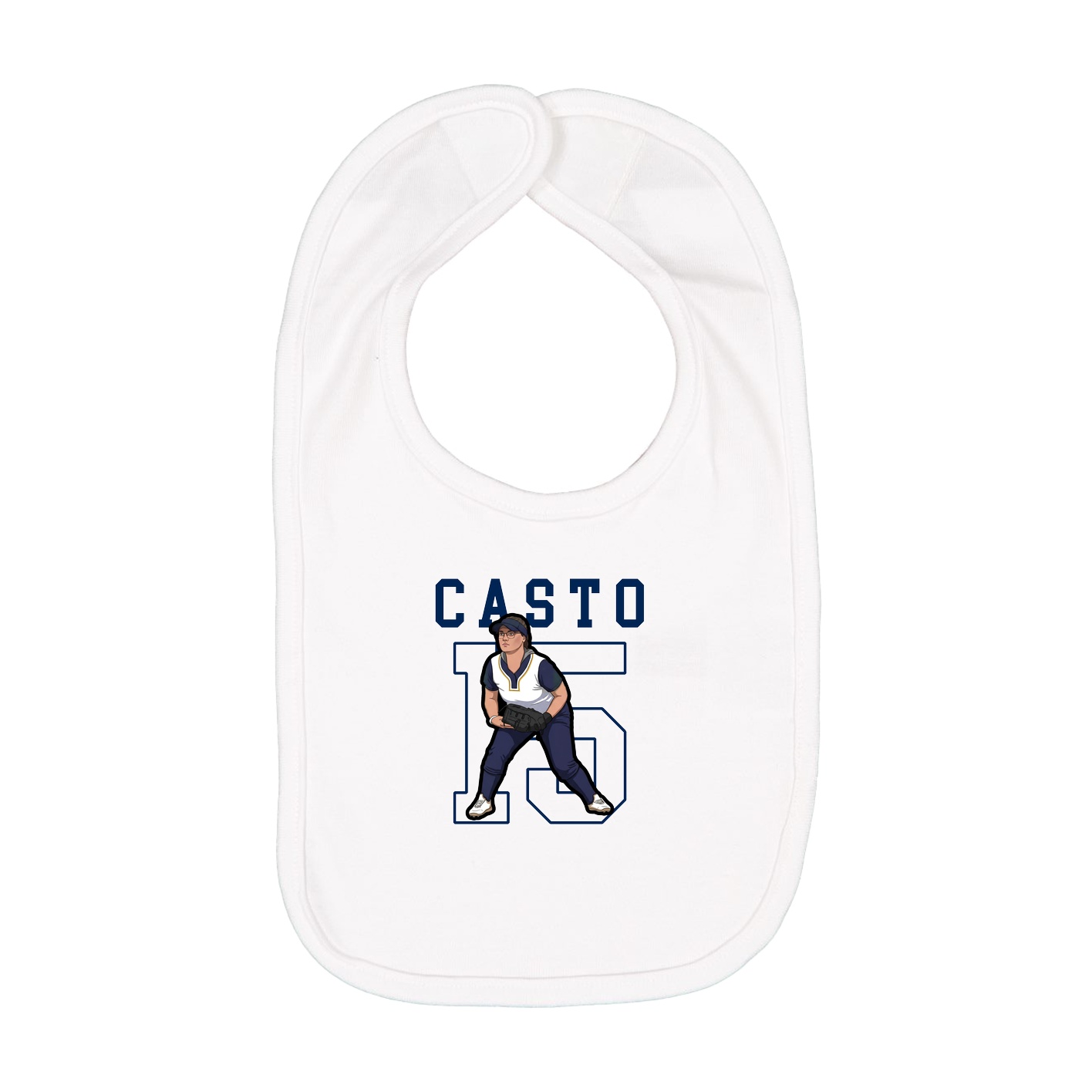 Infant Bib — Shirsey in White