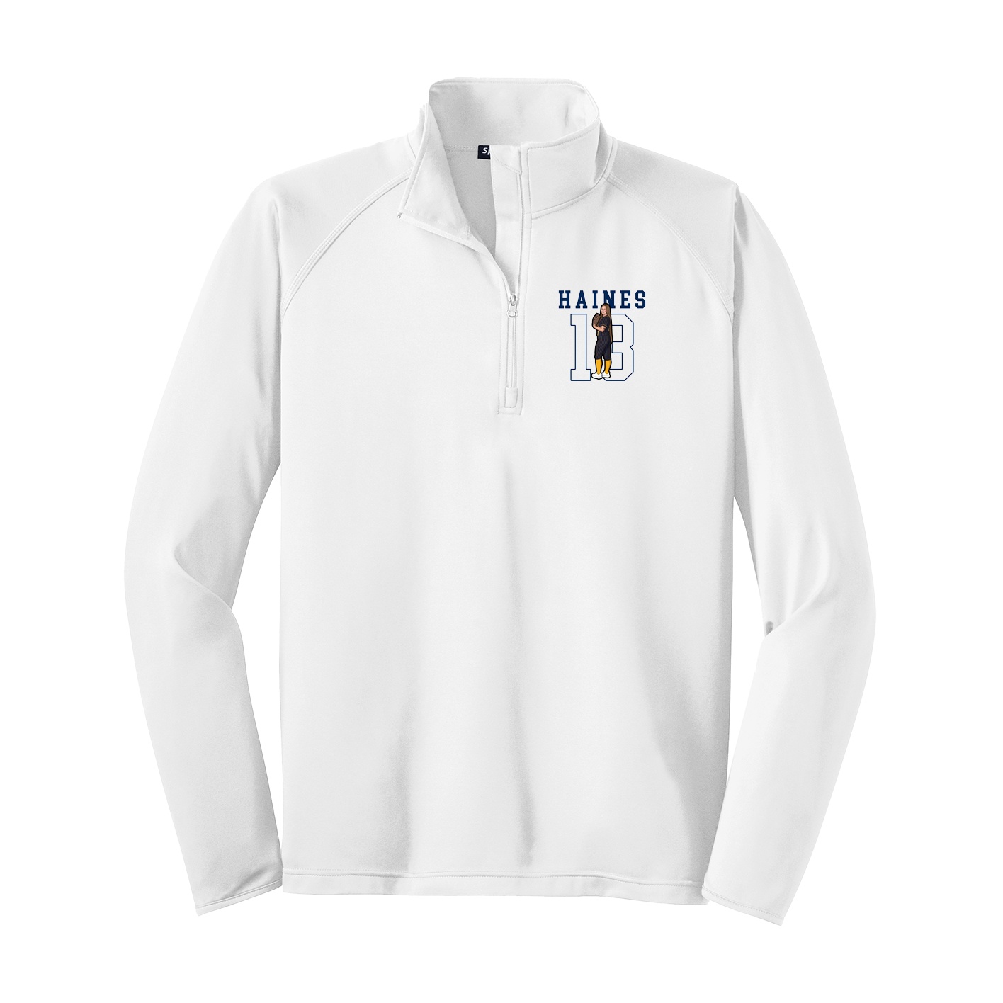 Q-Zip Pullover — Shirsey in White