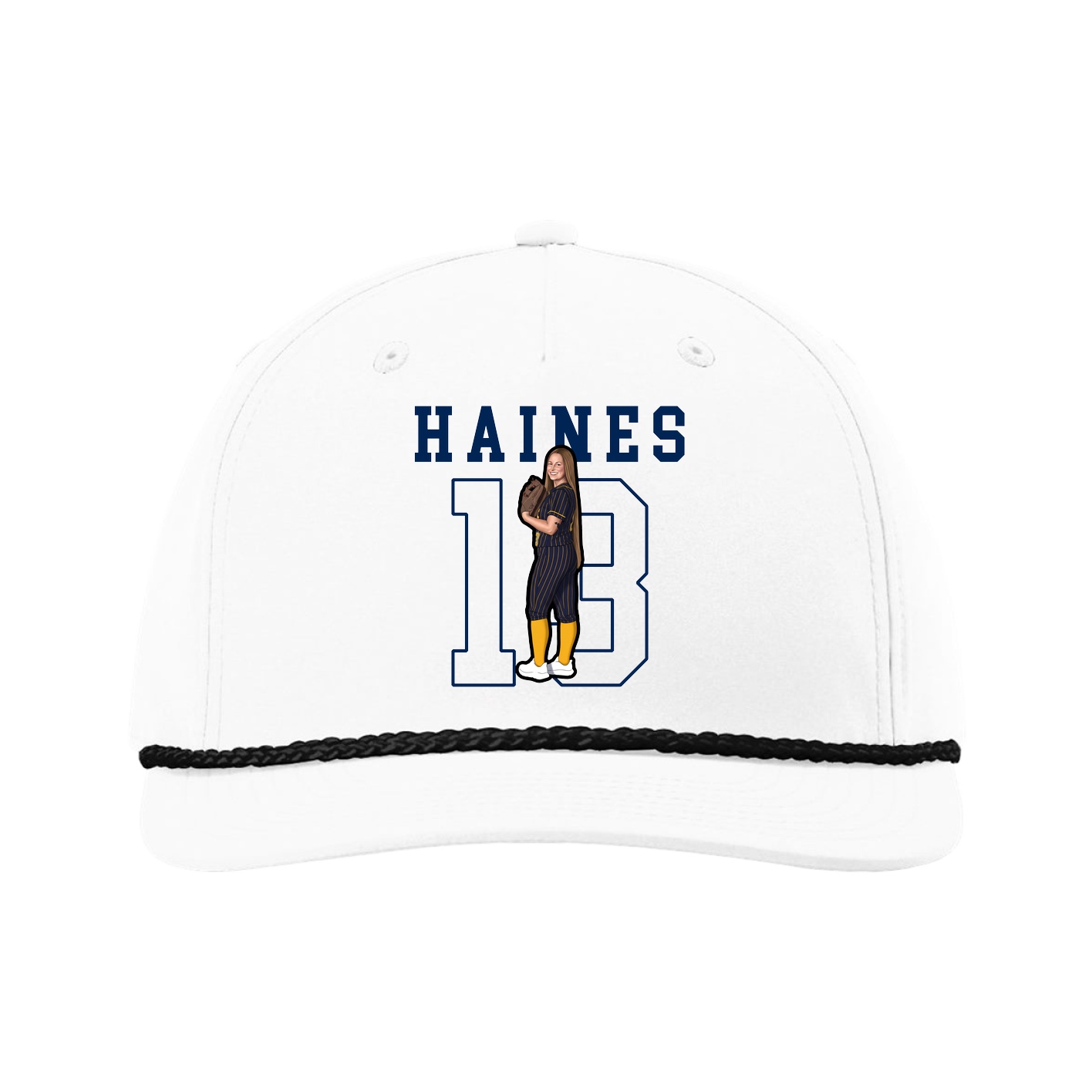 Five-Panel Classic Rope Cap — Shirsey in White