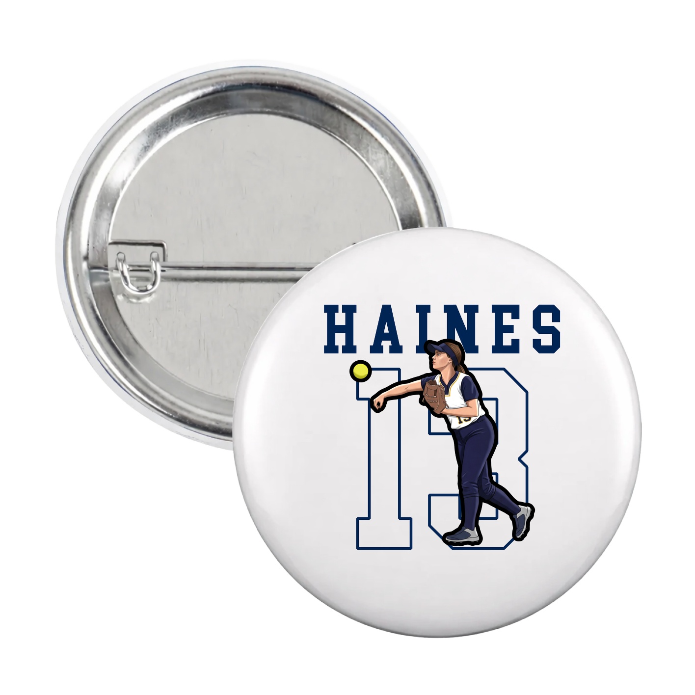 Game Day Button — Shirsey in White