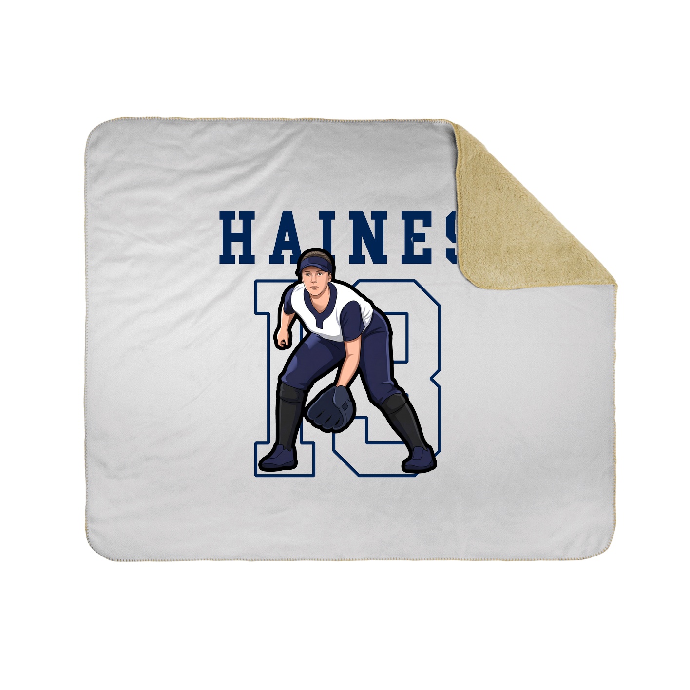 Throw Blanket — Shirsey in White