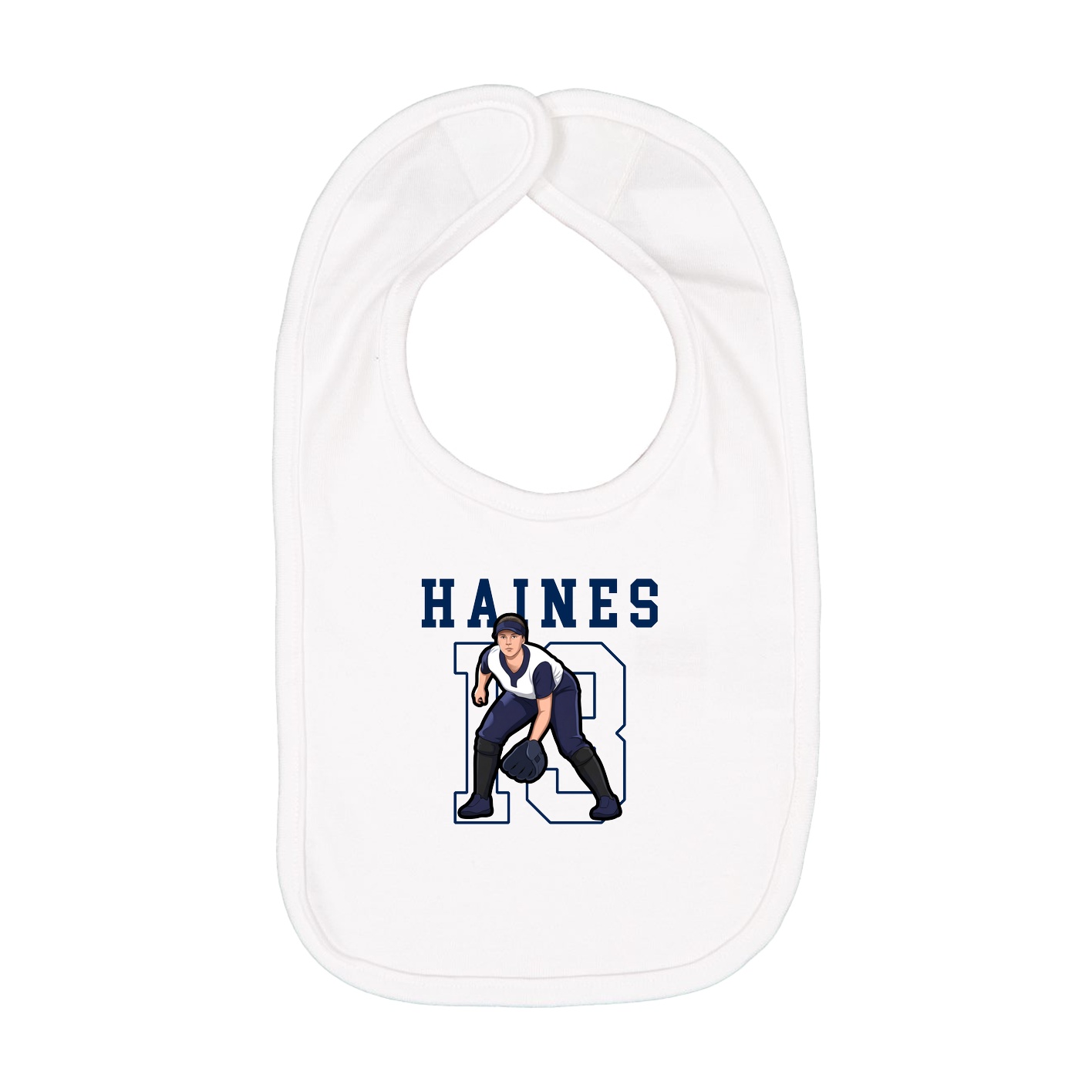 Infant Bib — Shirsey in White
