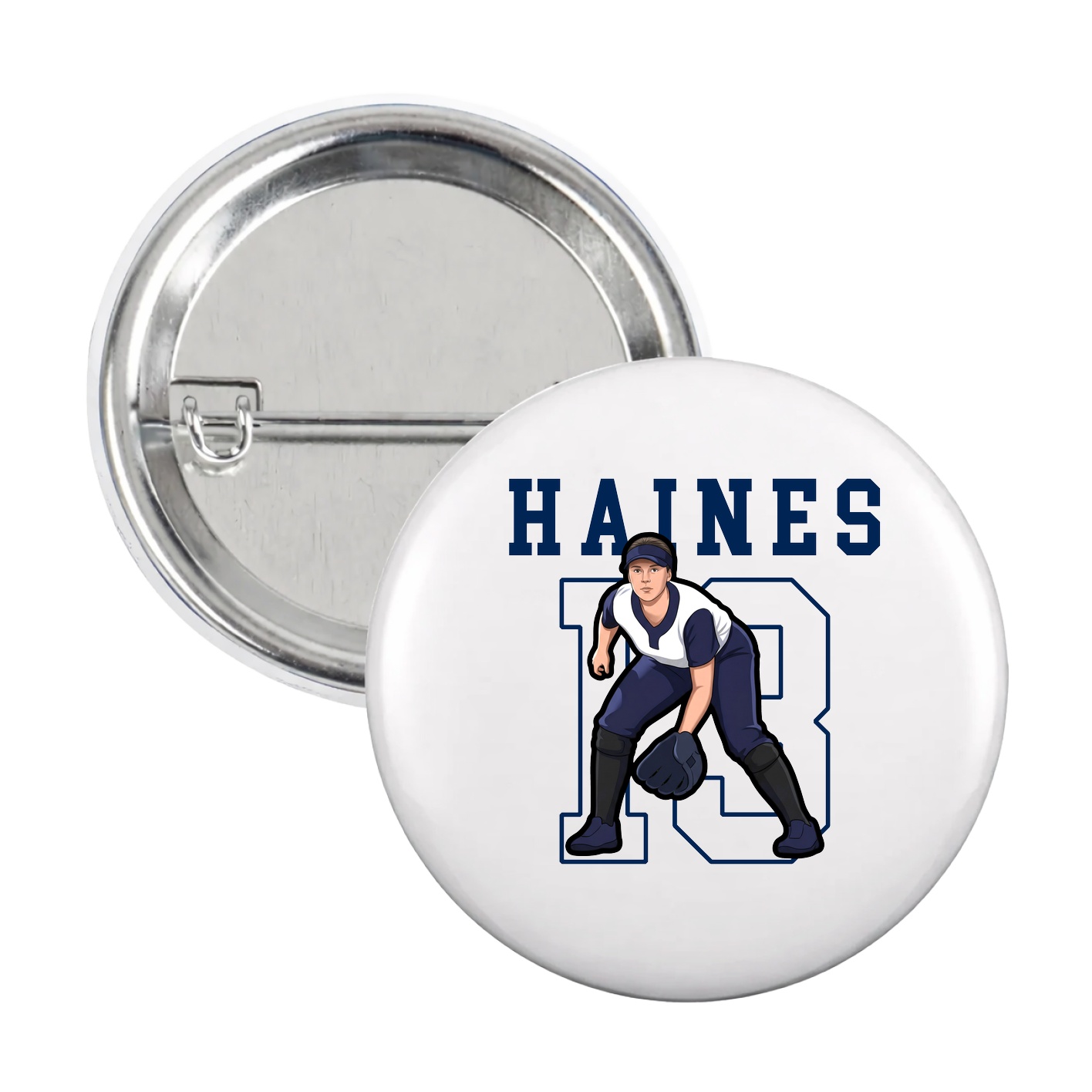 Game Day Button — Shirsey in White