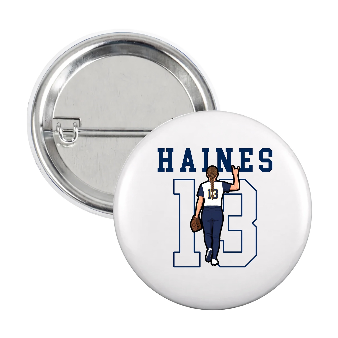 Game Day Button — Shirsey in White