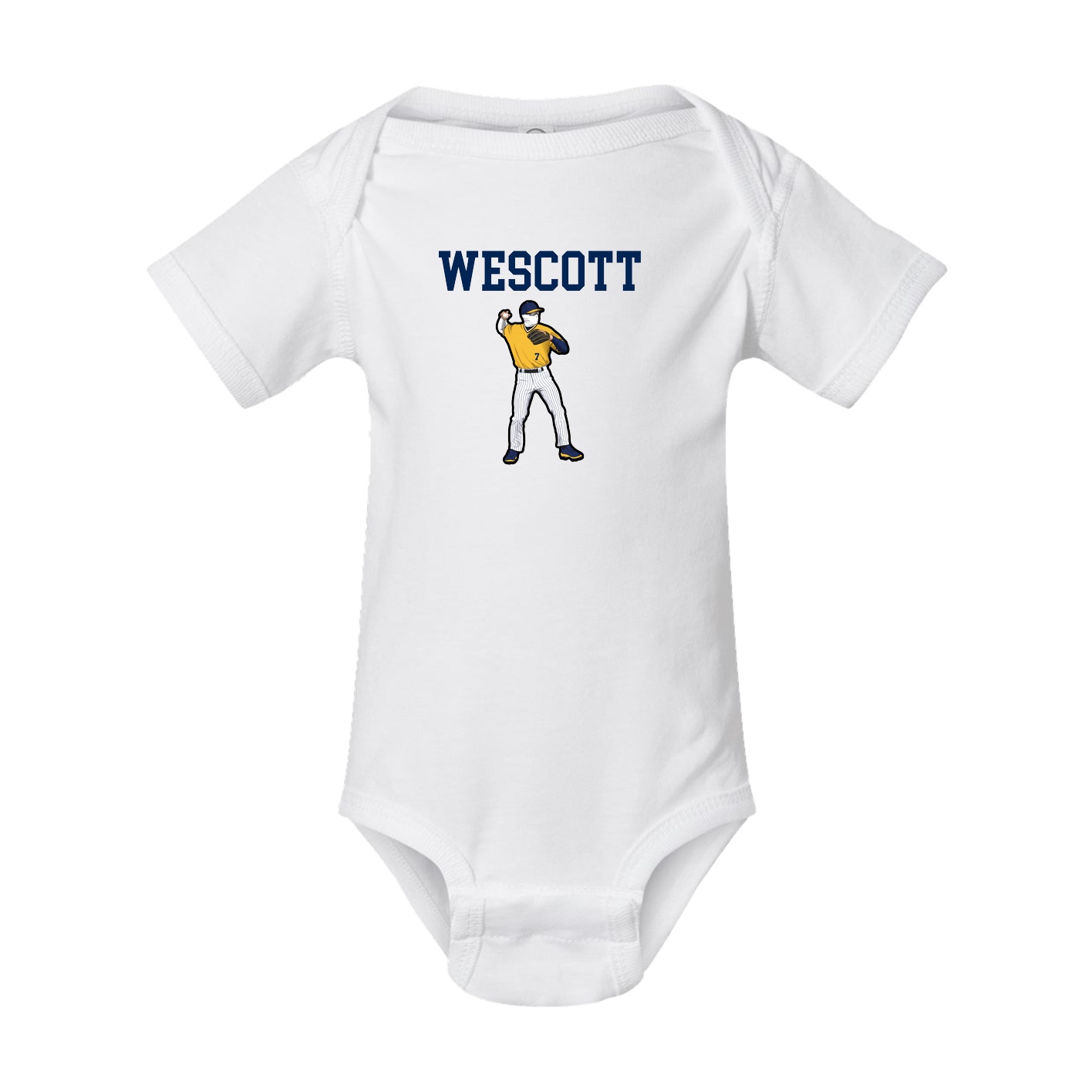 Baby Onesie — Shirsey in White