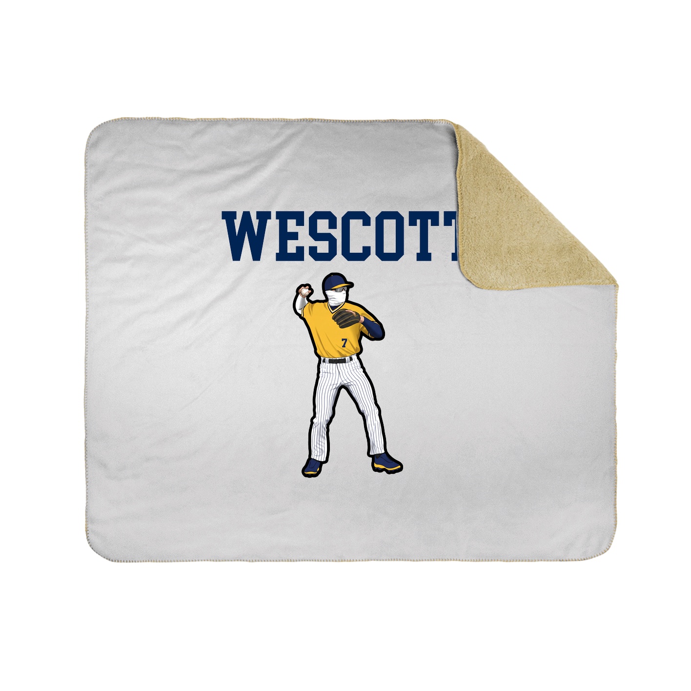 Throw Blanket — Shirsey in White