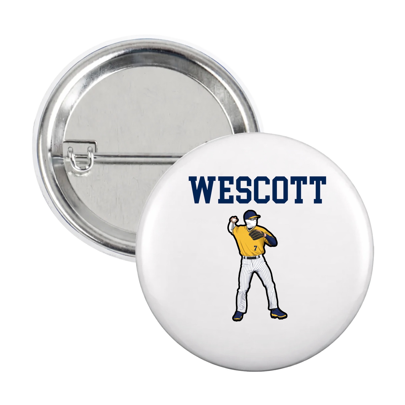 Game Day Button — Shirsey in White