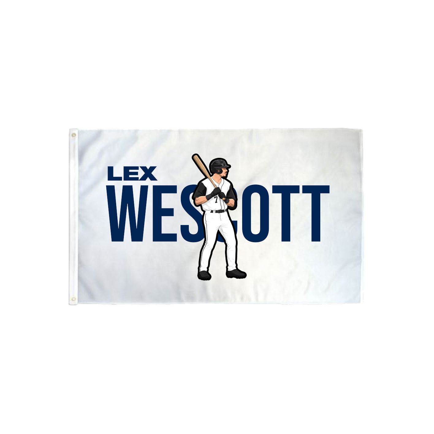 3x5 Flag — Player Name in Classic