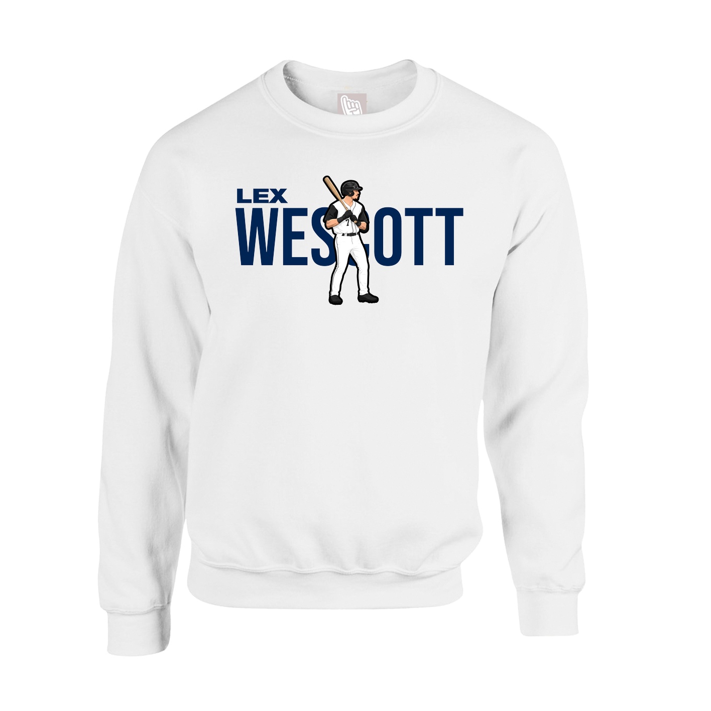 Fleece Crew — Player Name in White