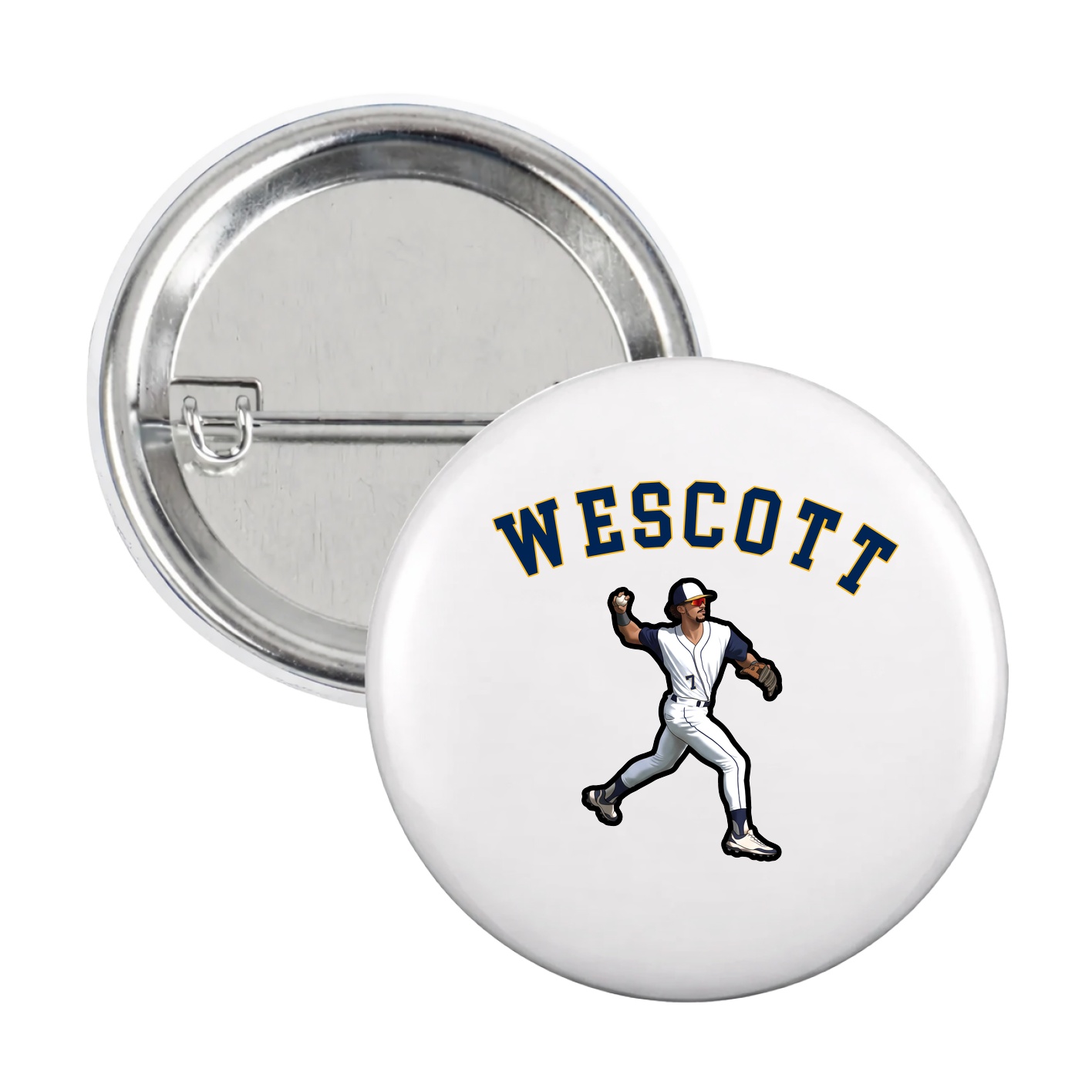 Game Day Button — Shirsey Arch in White
