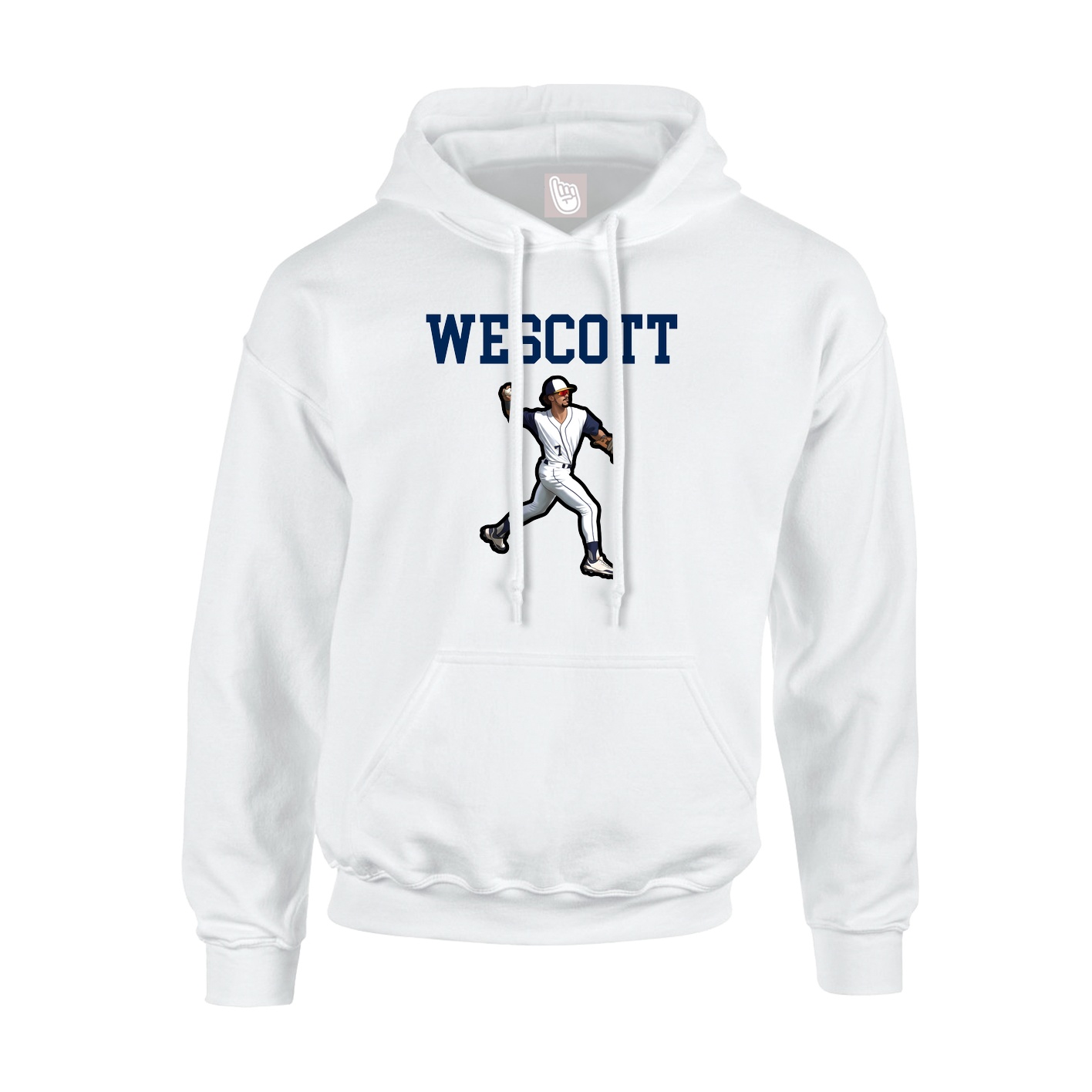 Hoodie — Shirsey in White