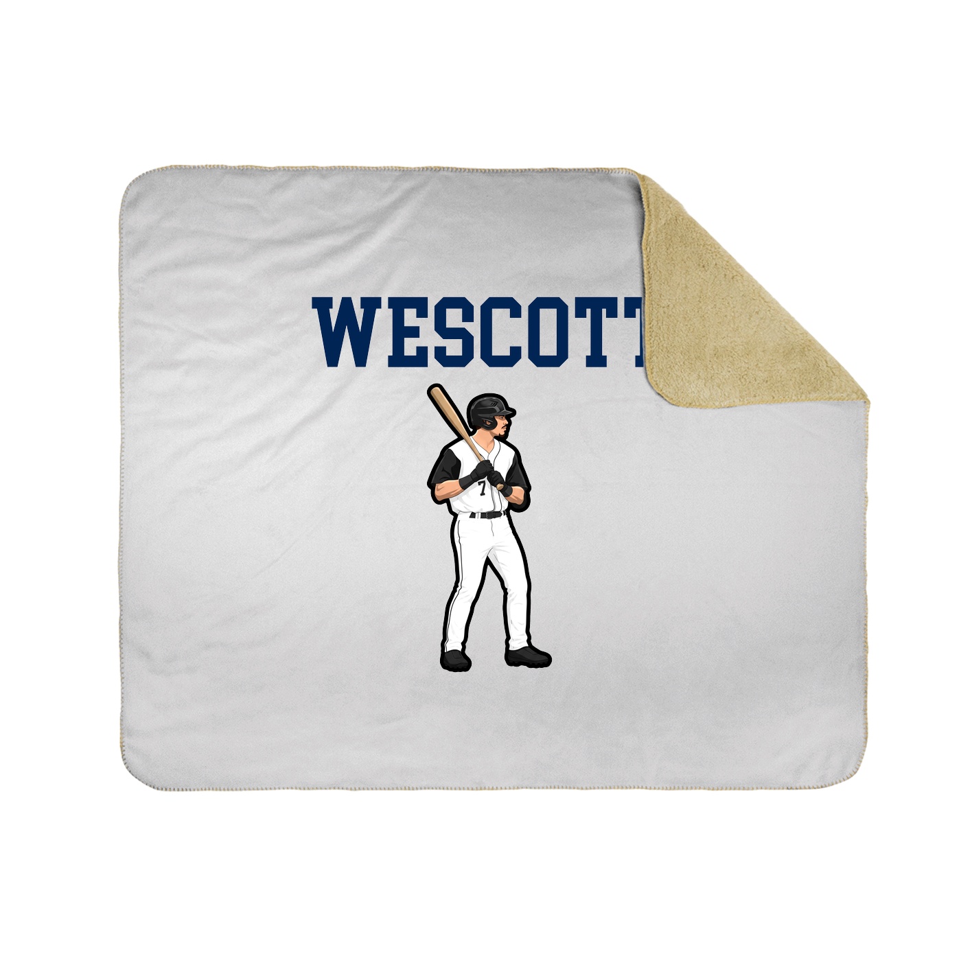 Throw Blanket — Shirsey in White