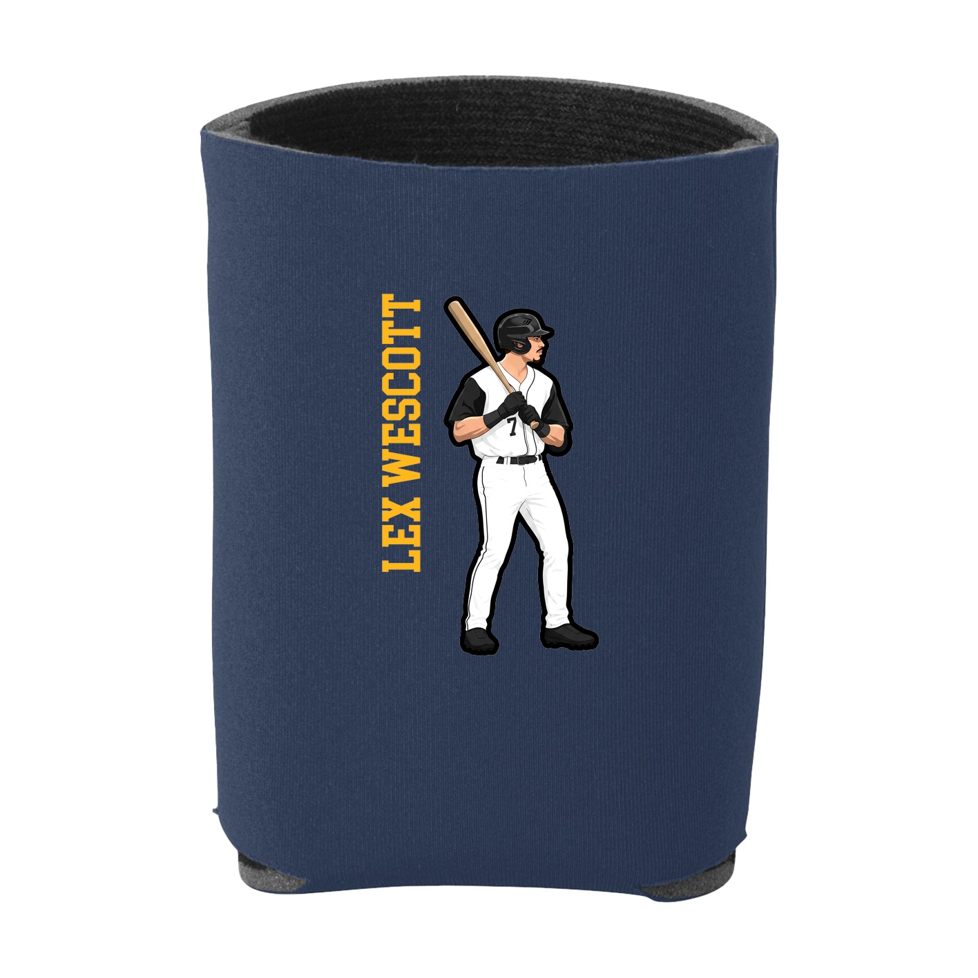 Can Holder — Name Vertical in Navy