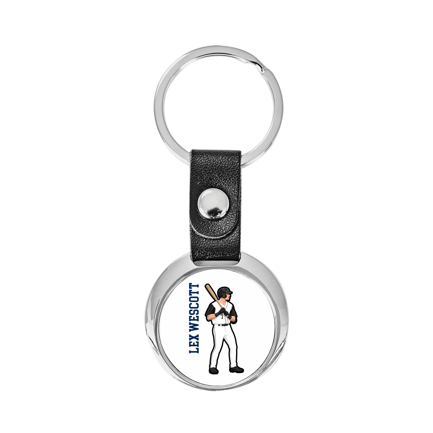 Key Chain — Name Vertical in Classic
