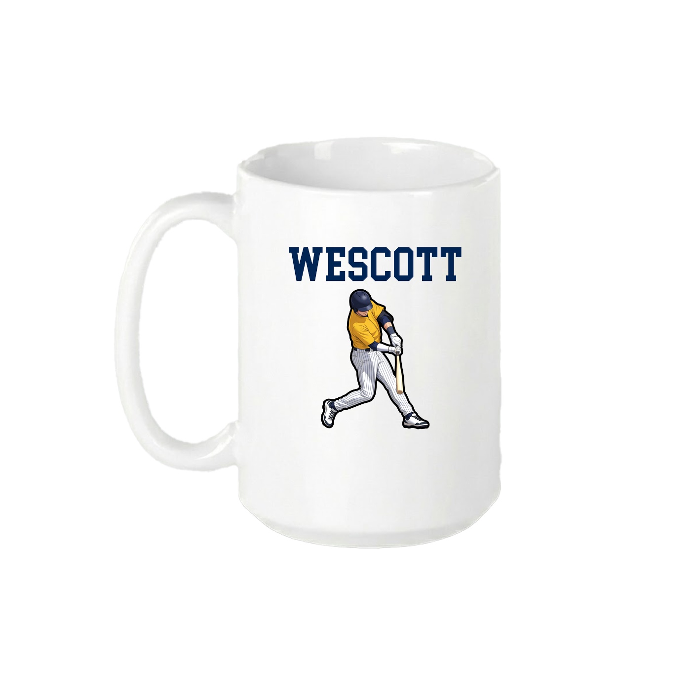 15oz Coffee Mug — Shirsey in White