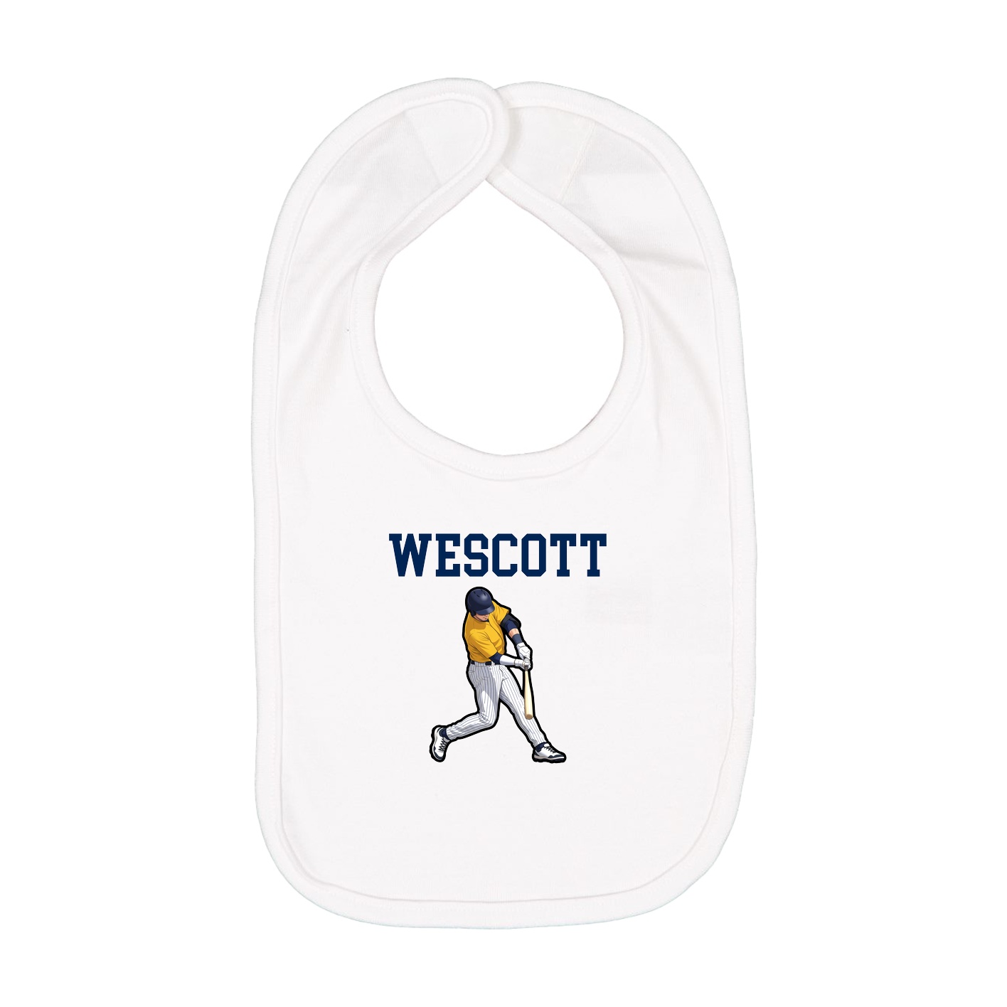 Infant Bib — Shirsey in White