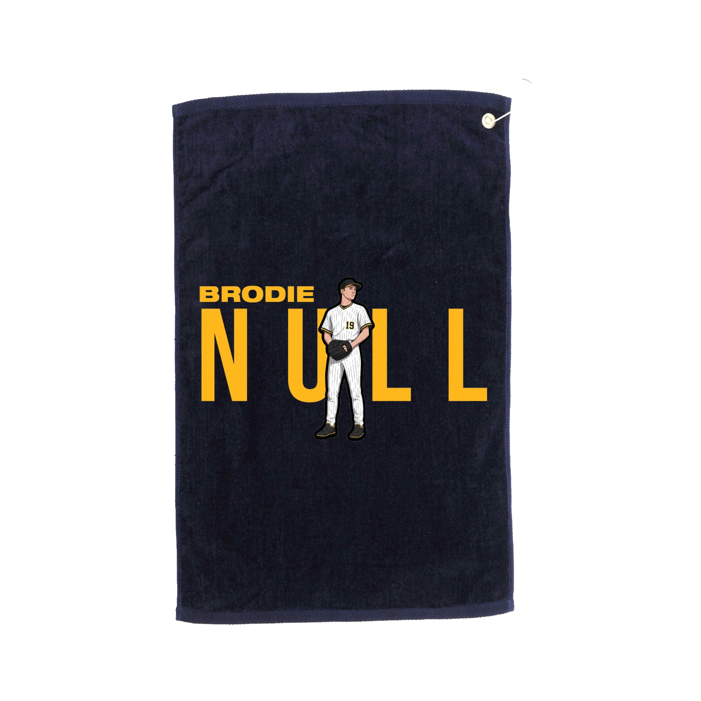 Golf Towel — Player Name in Navy