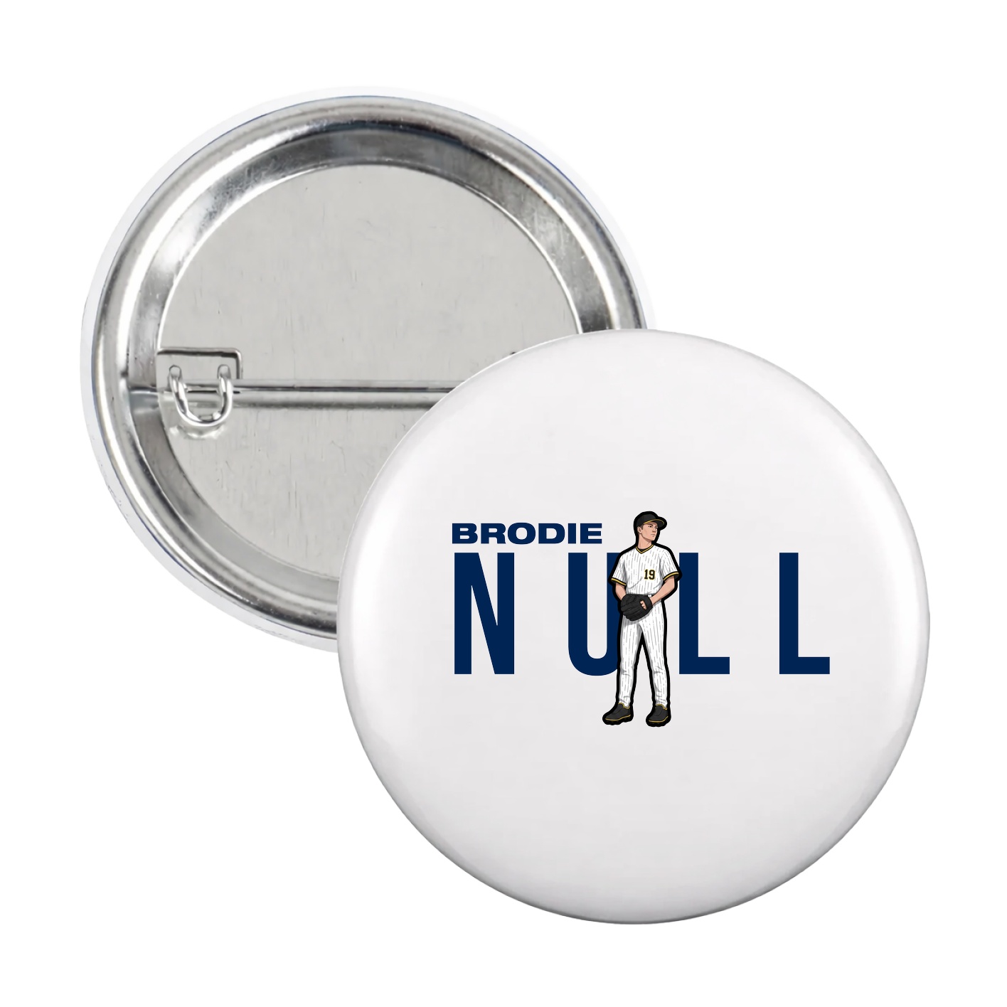 Game Day Button — Player Name in White