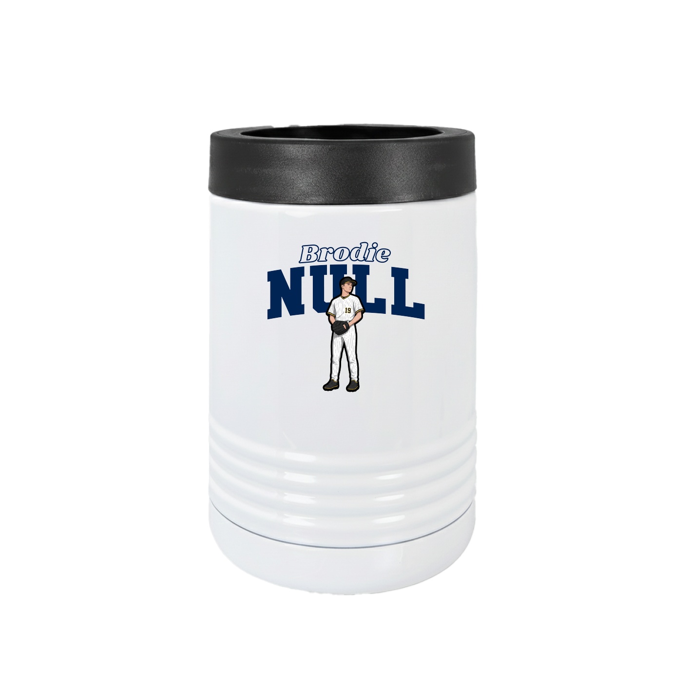 Beverage Holder — Name Arch in White
