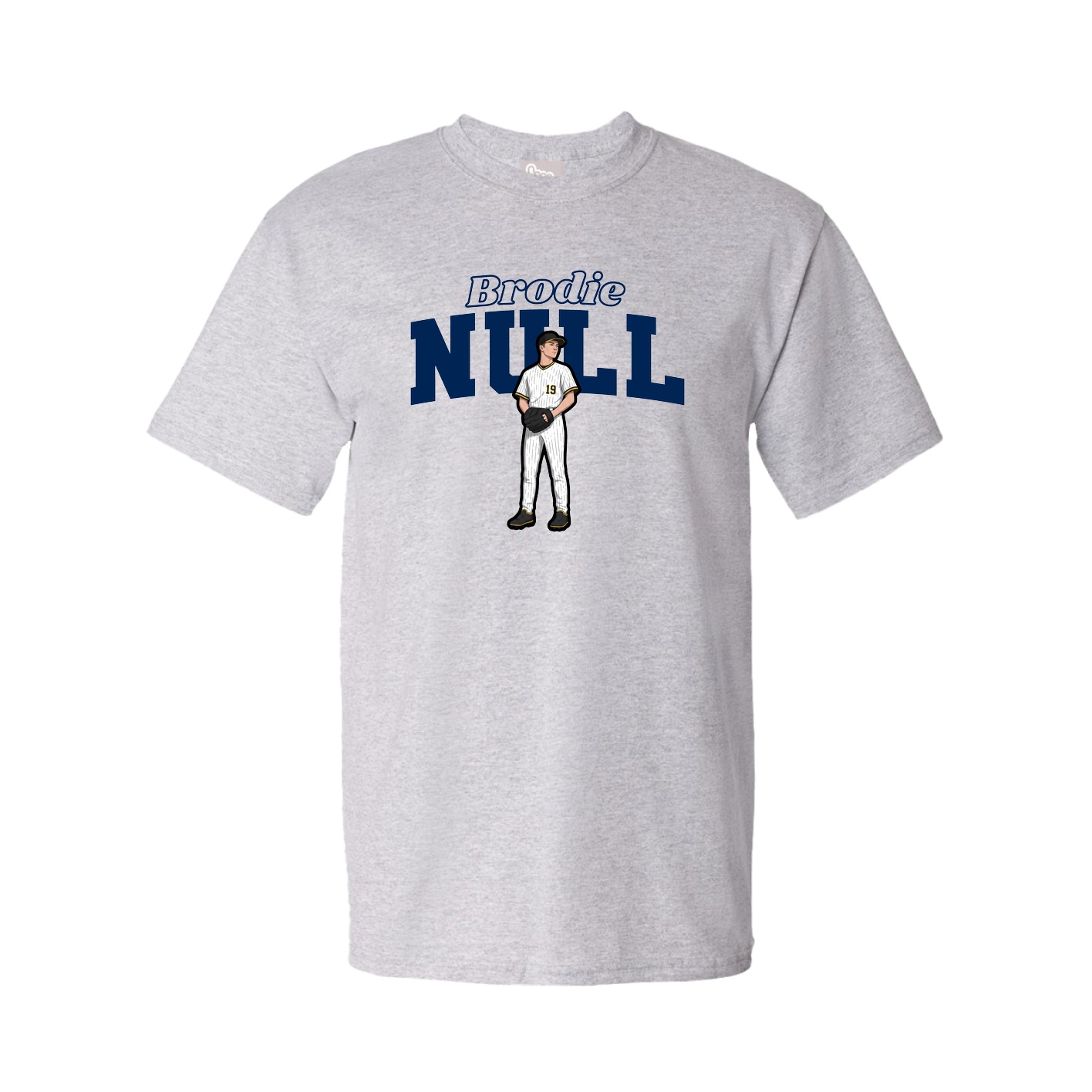 Tee — Name Arch in Grey