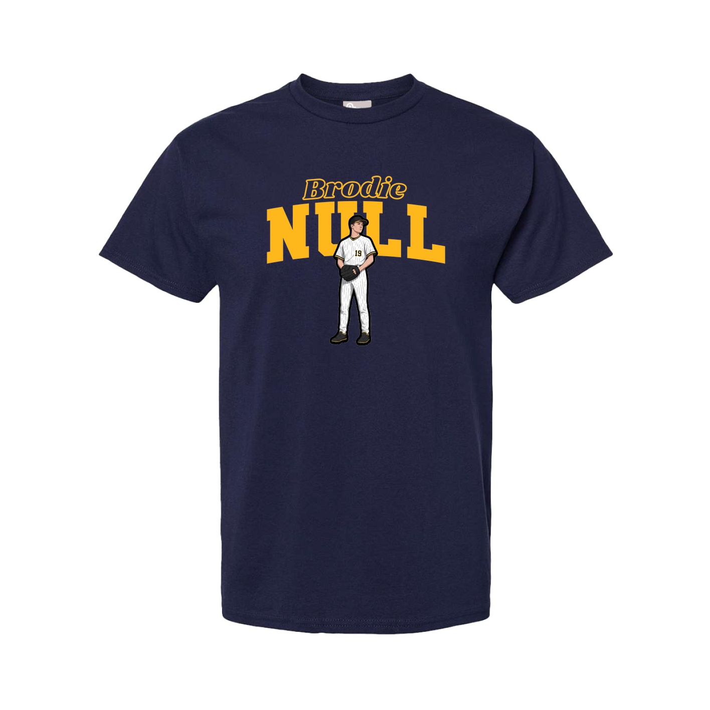 Youth Tee — Name Arch in Navy