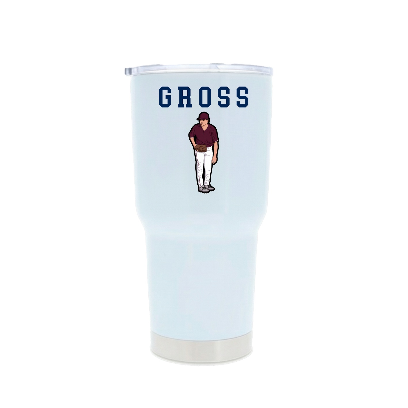 30oz Stainless Steel Tumbler — Shirsey in White