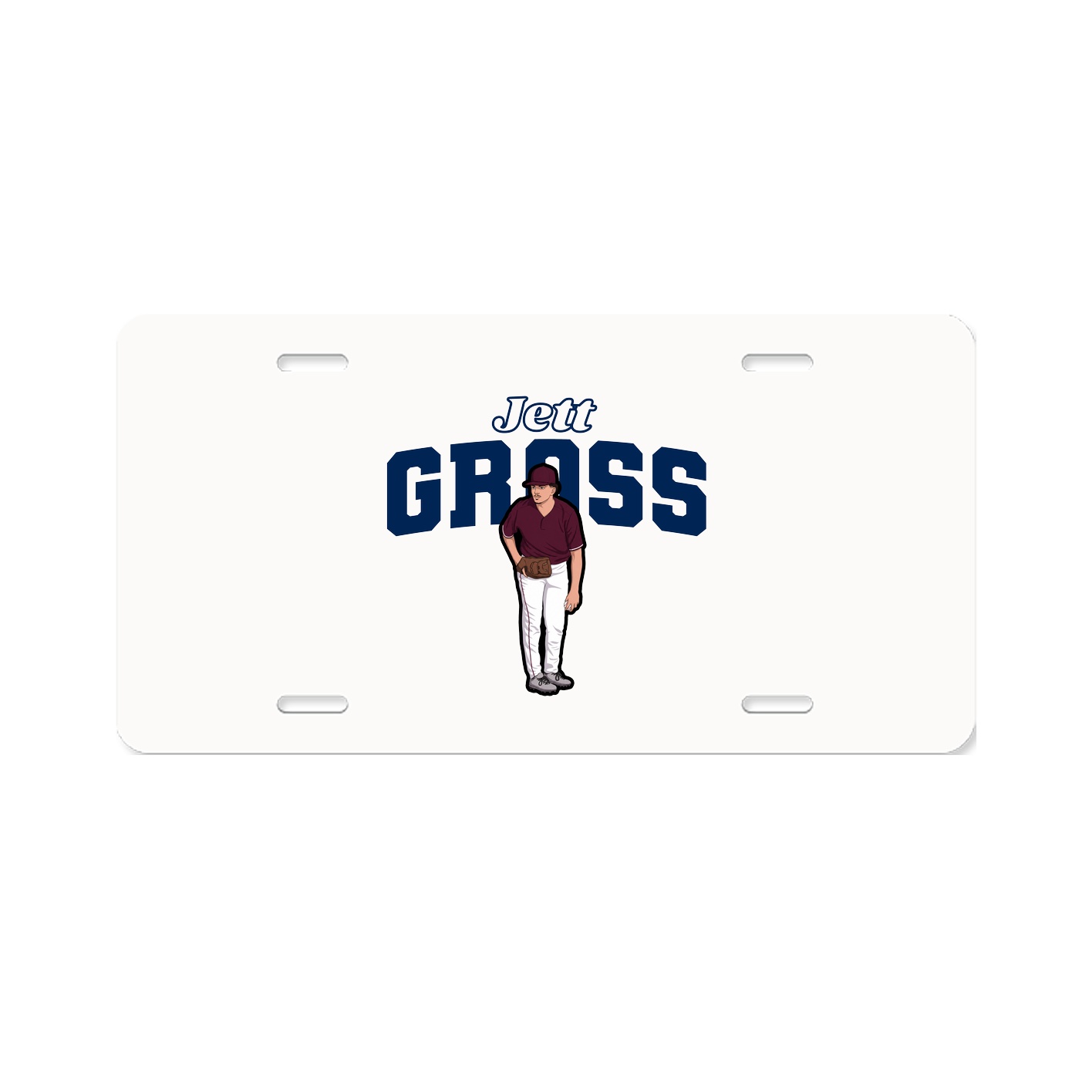 License Plate — Name Arch in Classic
