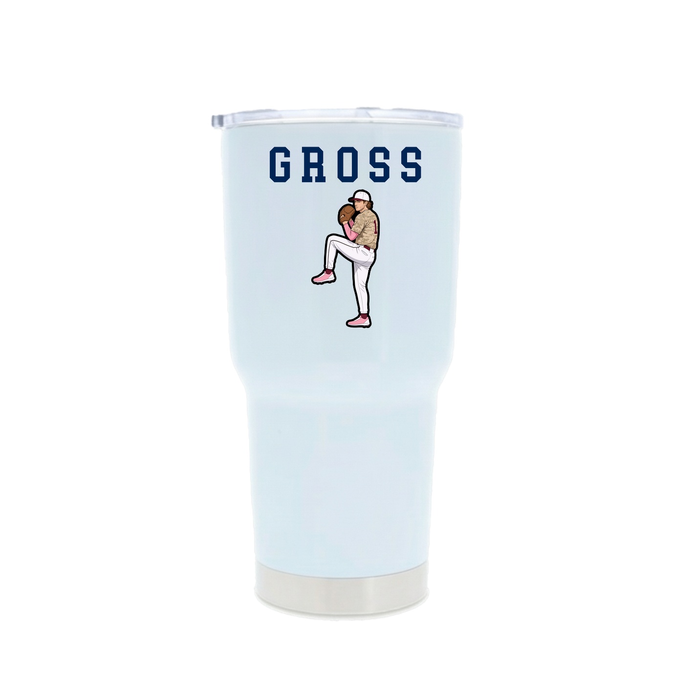 30oz Stainless Steel Tumbler — Shirsey in White