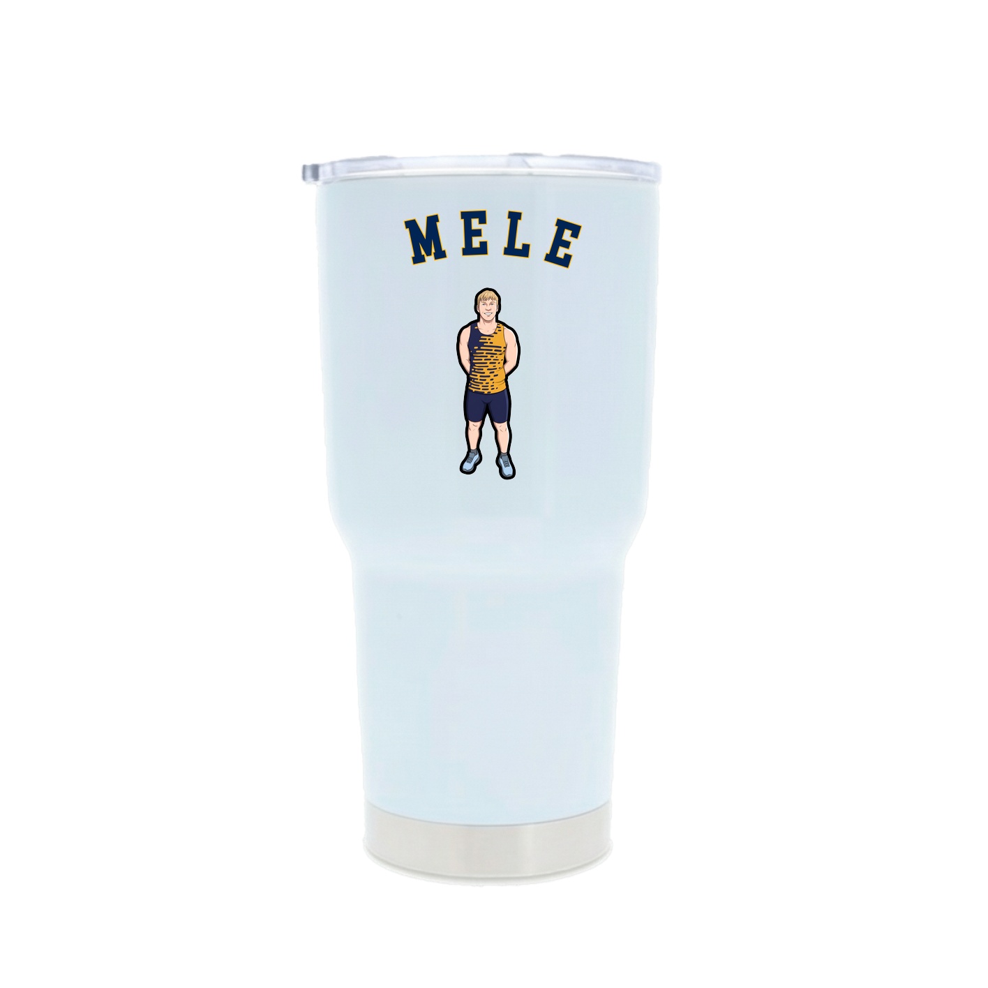 30oz Stainless Steel Tumbler — Shirsey Arch in White