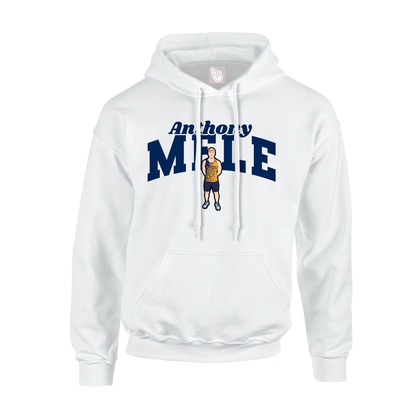 Hoodie — Signature Arch in White