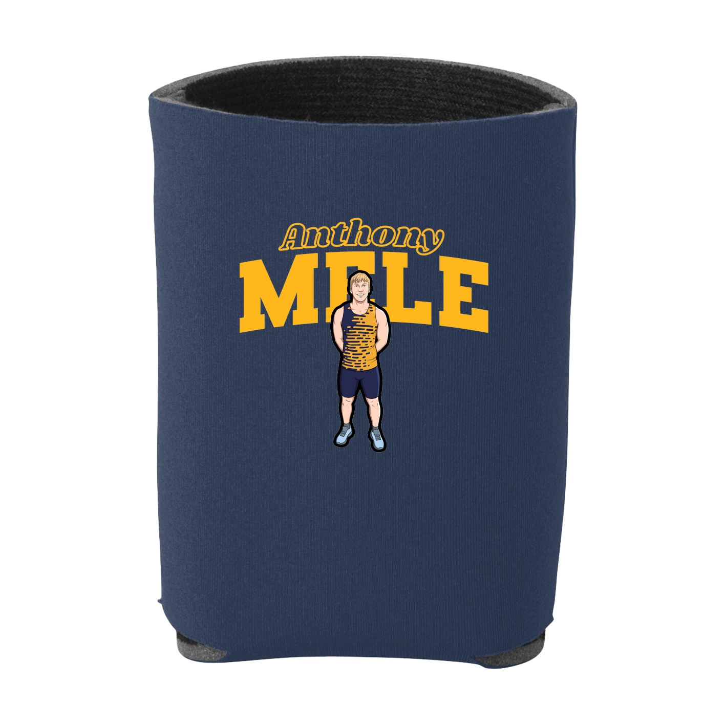 Can Holder — Name Arch in Navy