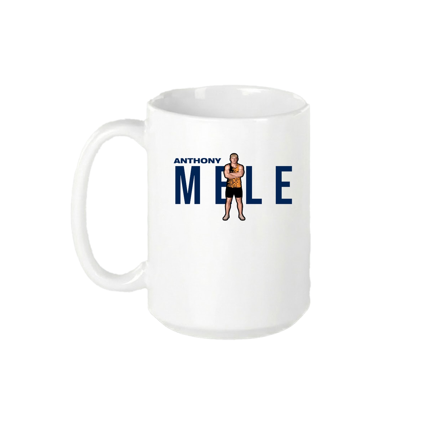 15oz Coffee Mug — Player Name in White