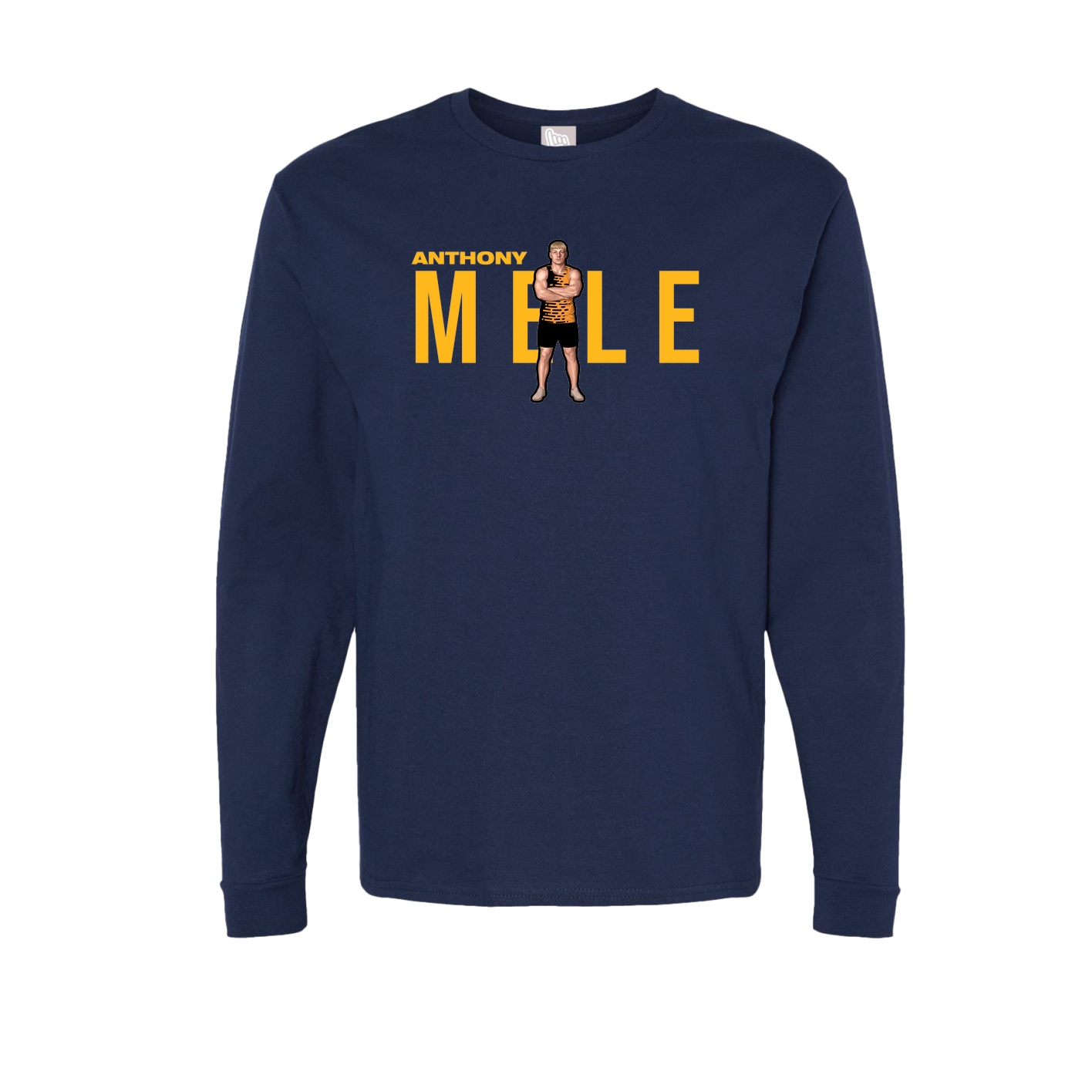 Long Sleeve Tee — Player Name in Navy
