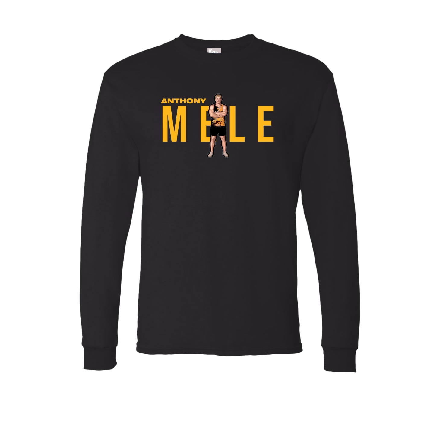 Long Sleeve Tee — Player Name in Black