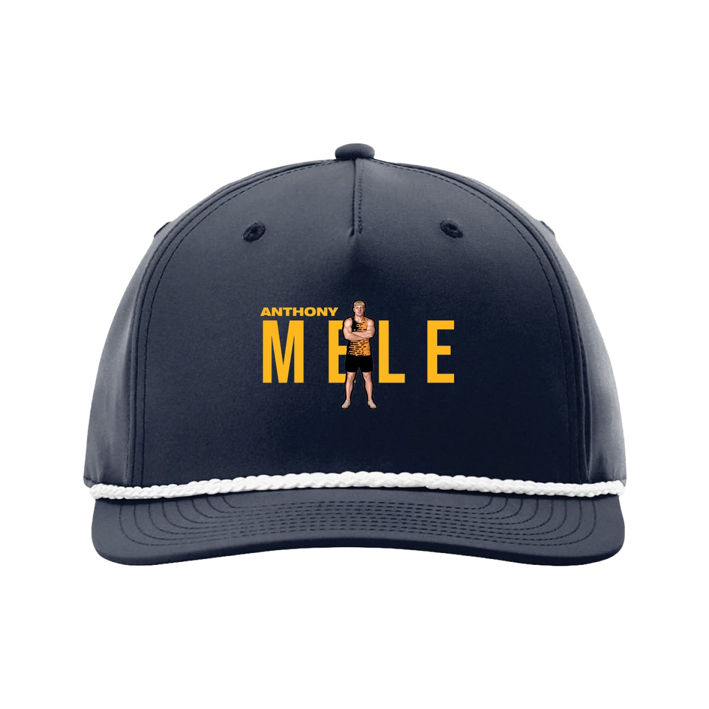 Five-Panel Classic Rope Cap — Player Name in Navy