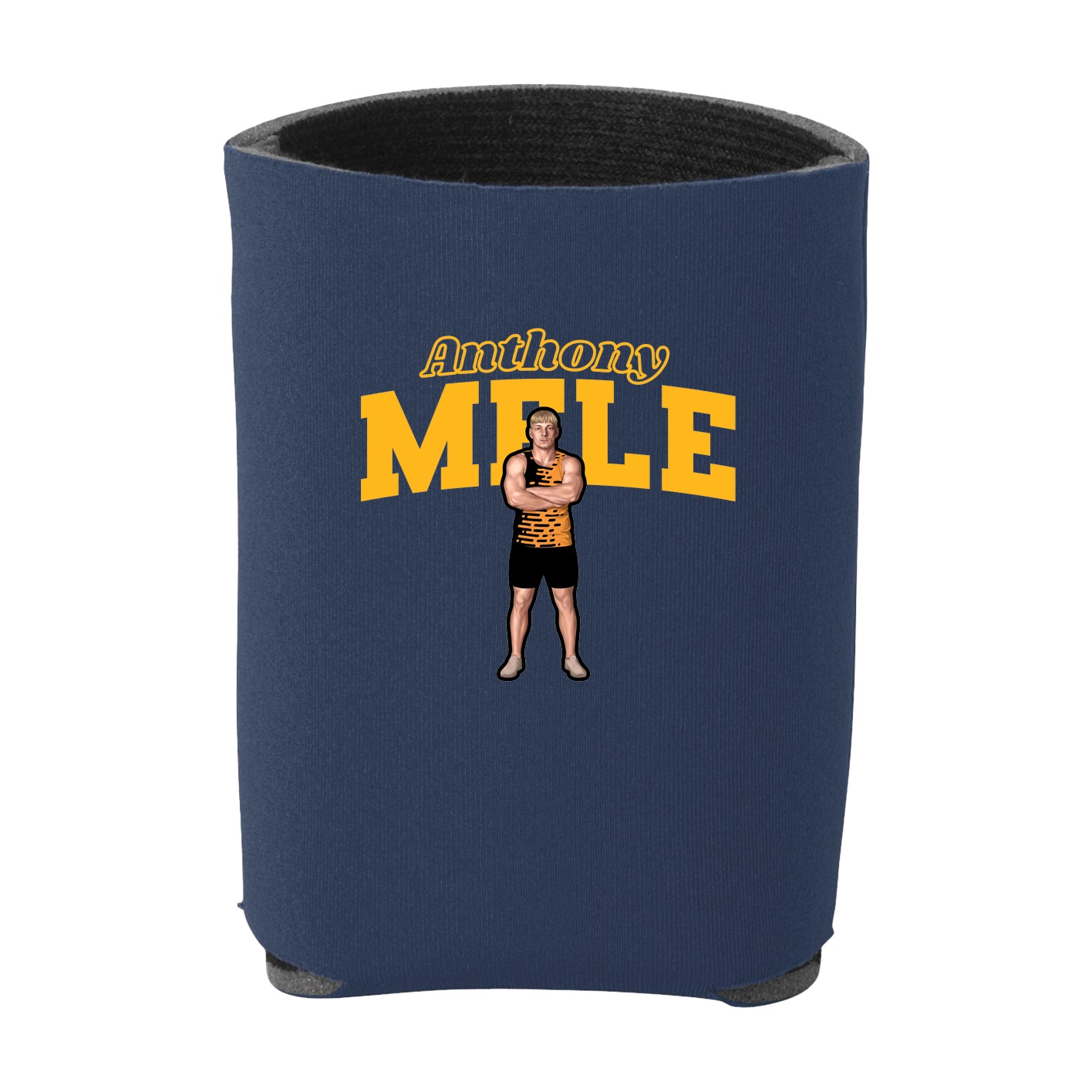 Can Holder — Name Arch in Navy