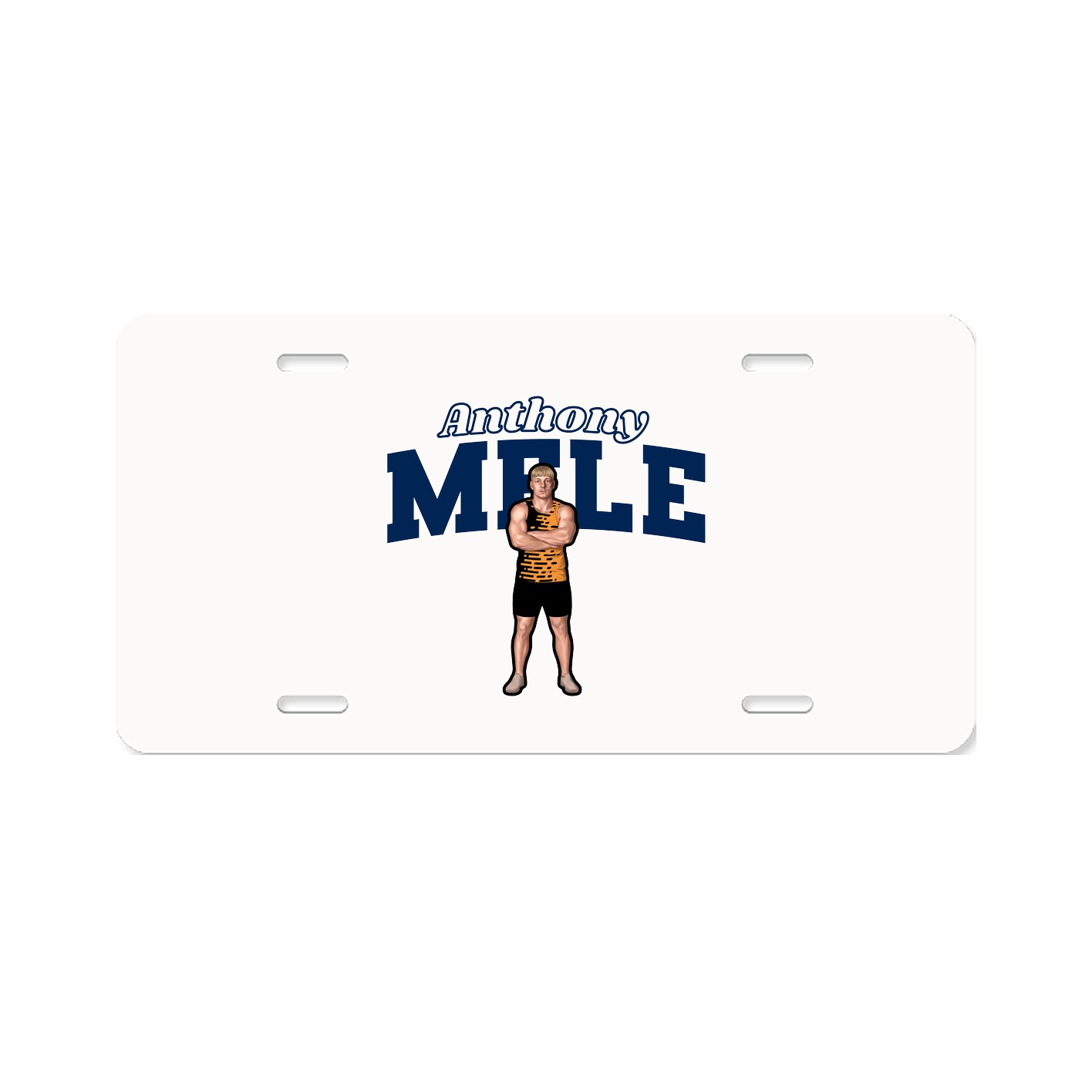 License Plate — Name Arch in Classic