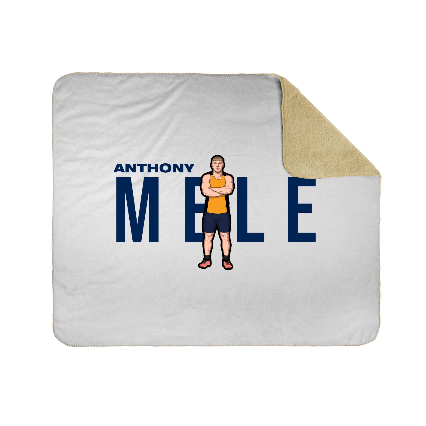 Throw Blanket — Player Name in White
