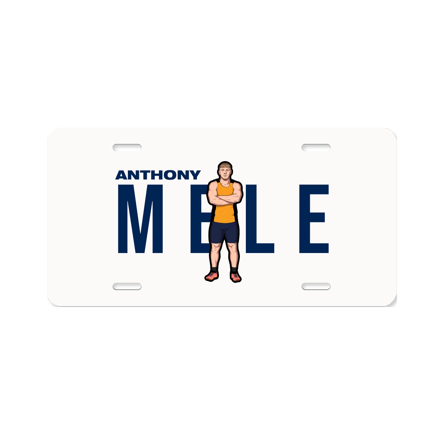 License Plate — Player Name in Classic