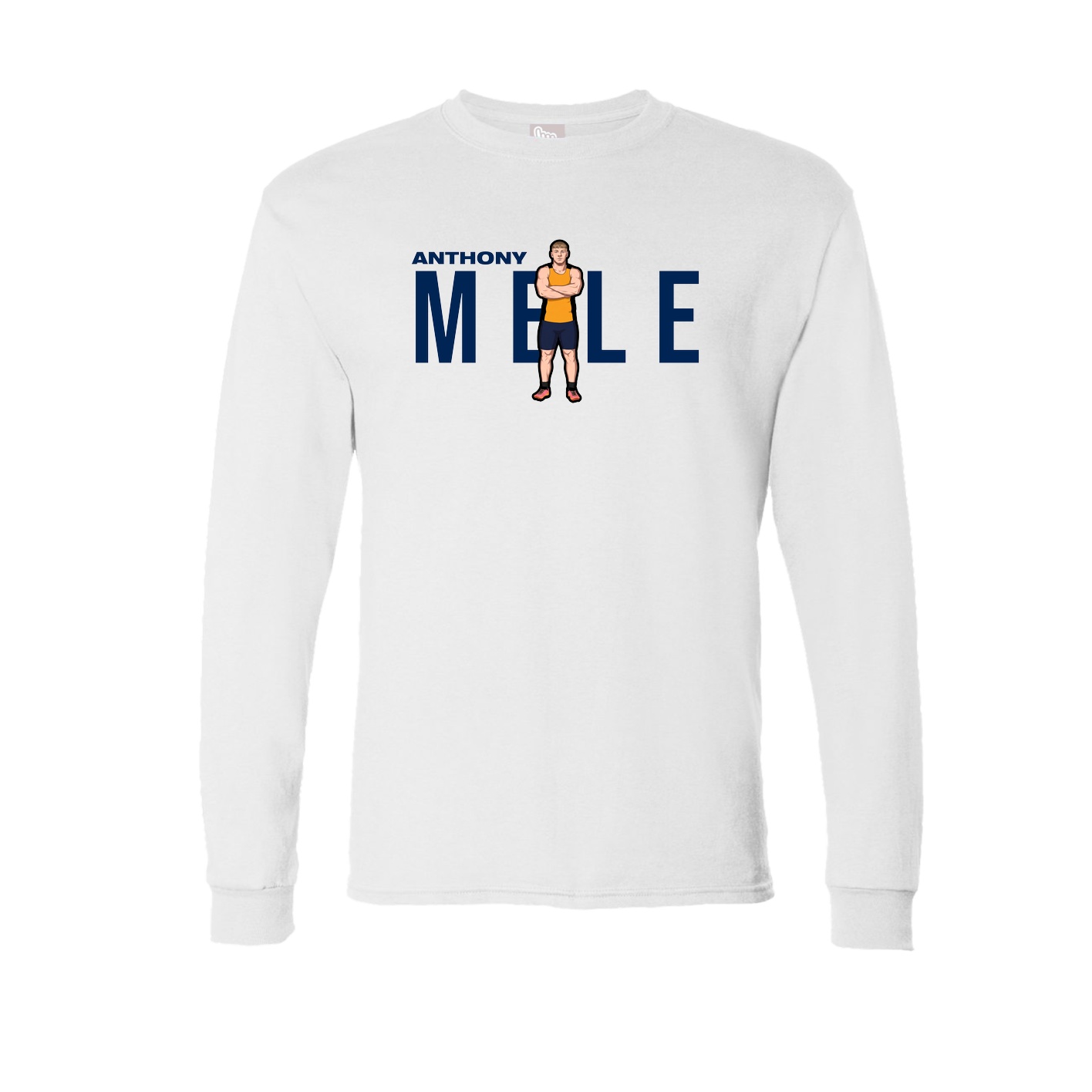 Long Sleeve Tee — Player Name in White