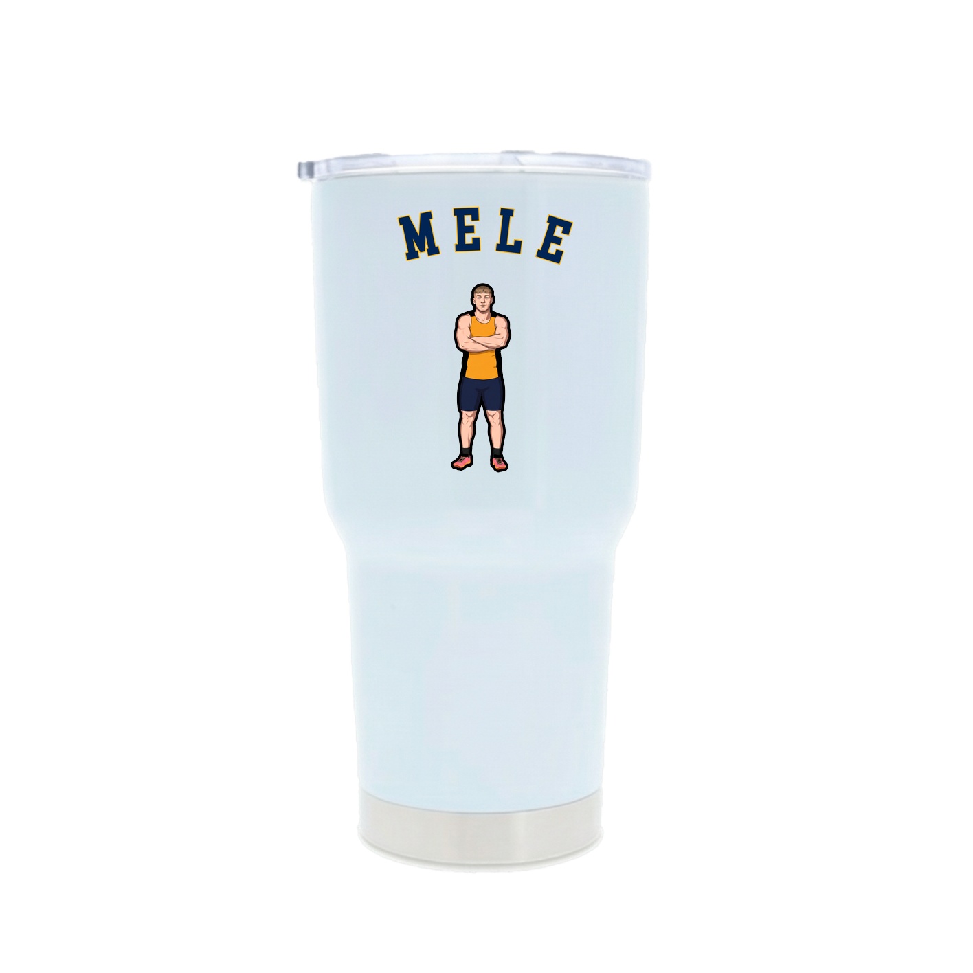 30oz Stainless Steel Tumbler — Shirsey Arch in White