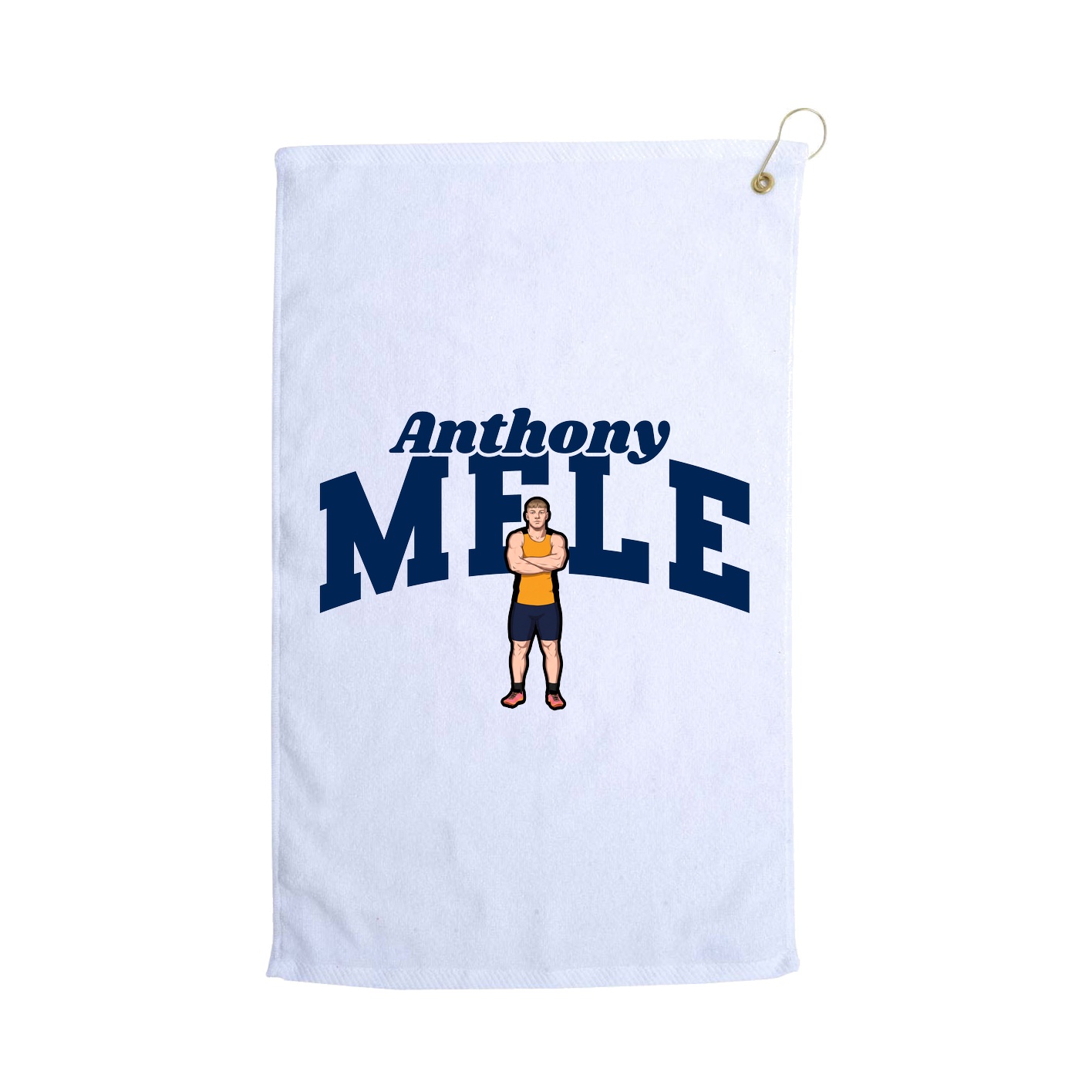 Golf Towel — Signature Arch in White