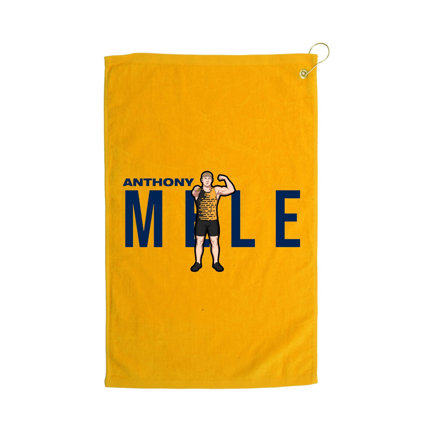 Golf Towel — Player Name in Gold