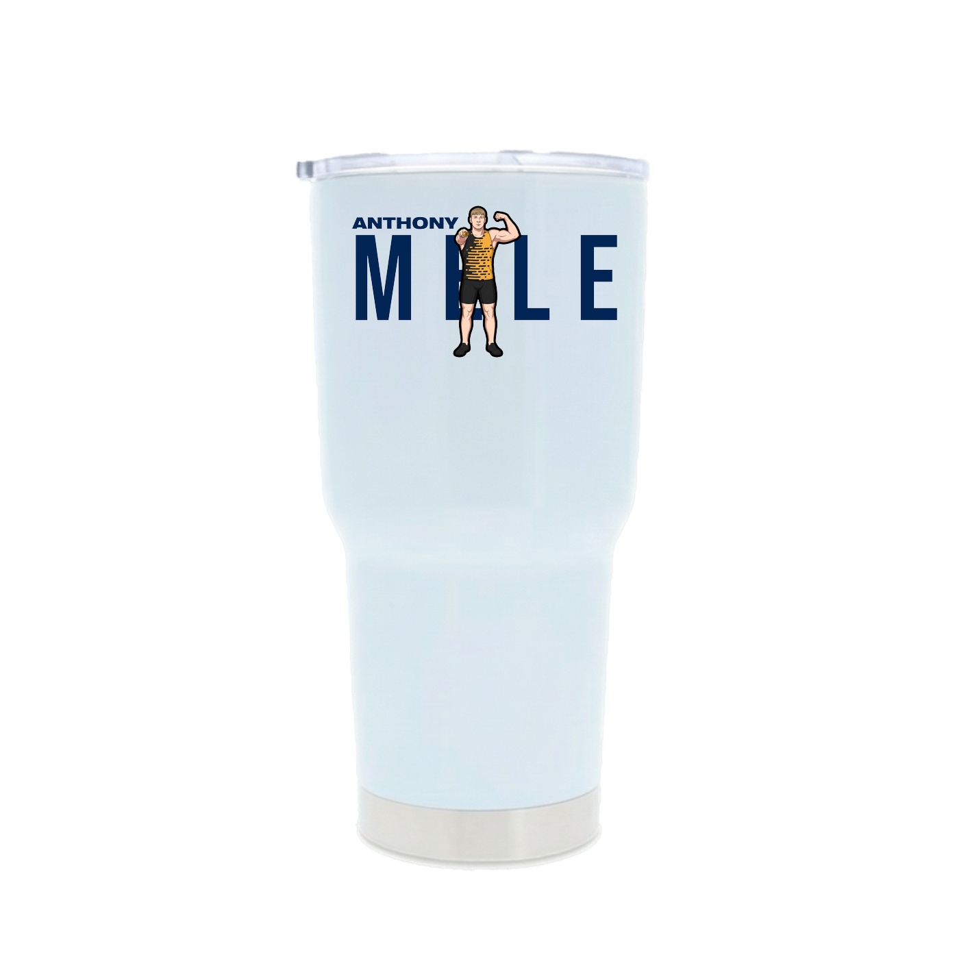30oz Stainless Steel Tumbler — Player Name in White