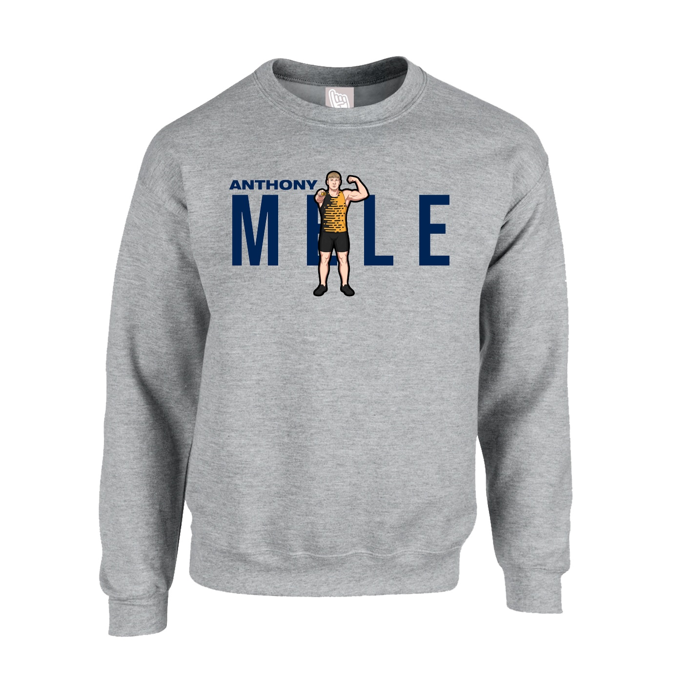 Fleece Crew — Player Name in Grey